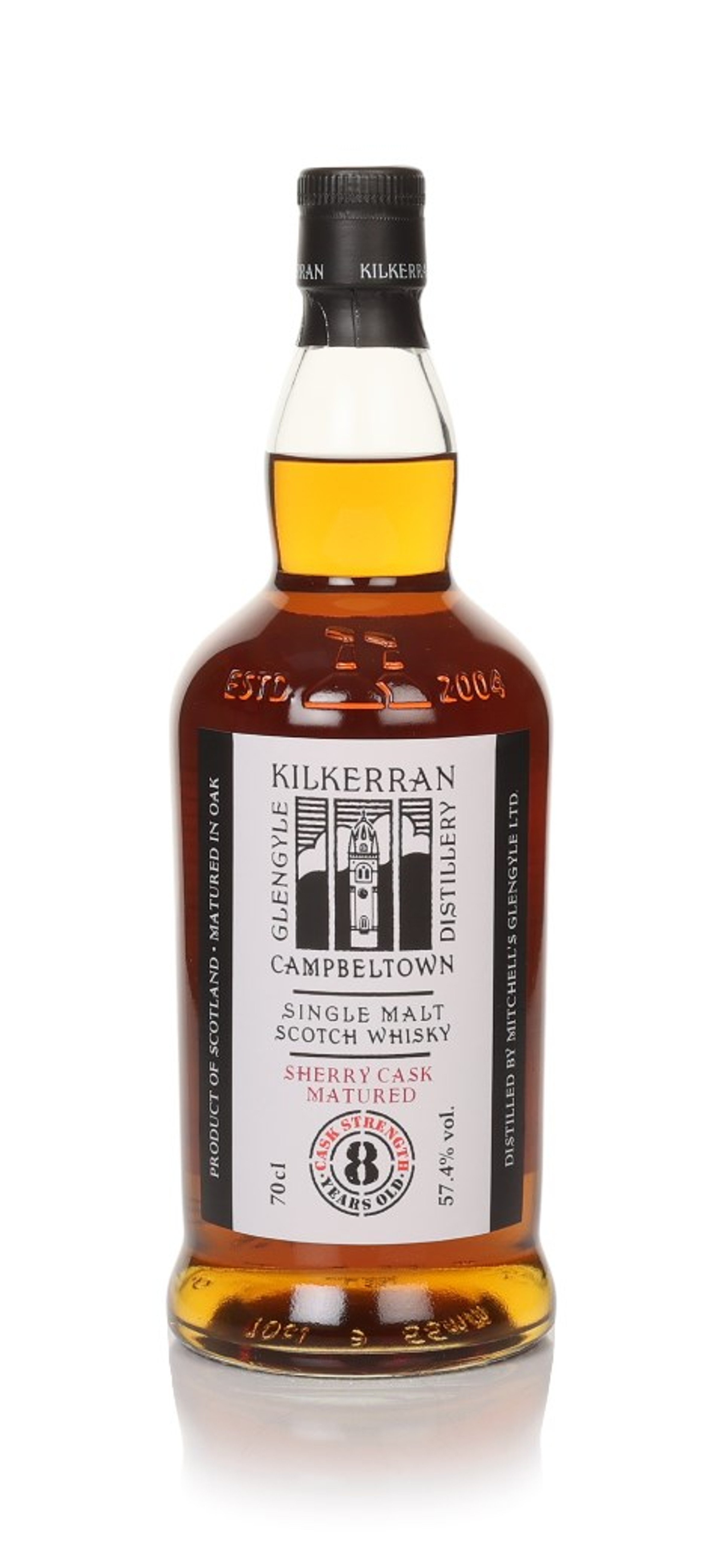 Kilkerran 8 Year Old Cask Strength - Sherry Cask Matured (57.4%) 70cl
