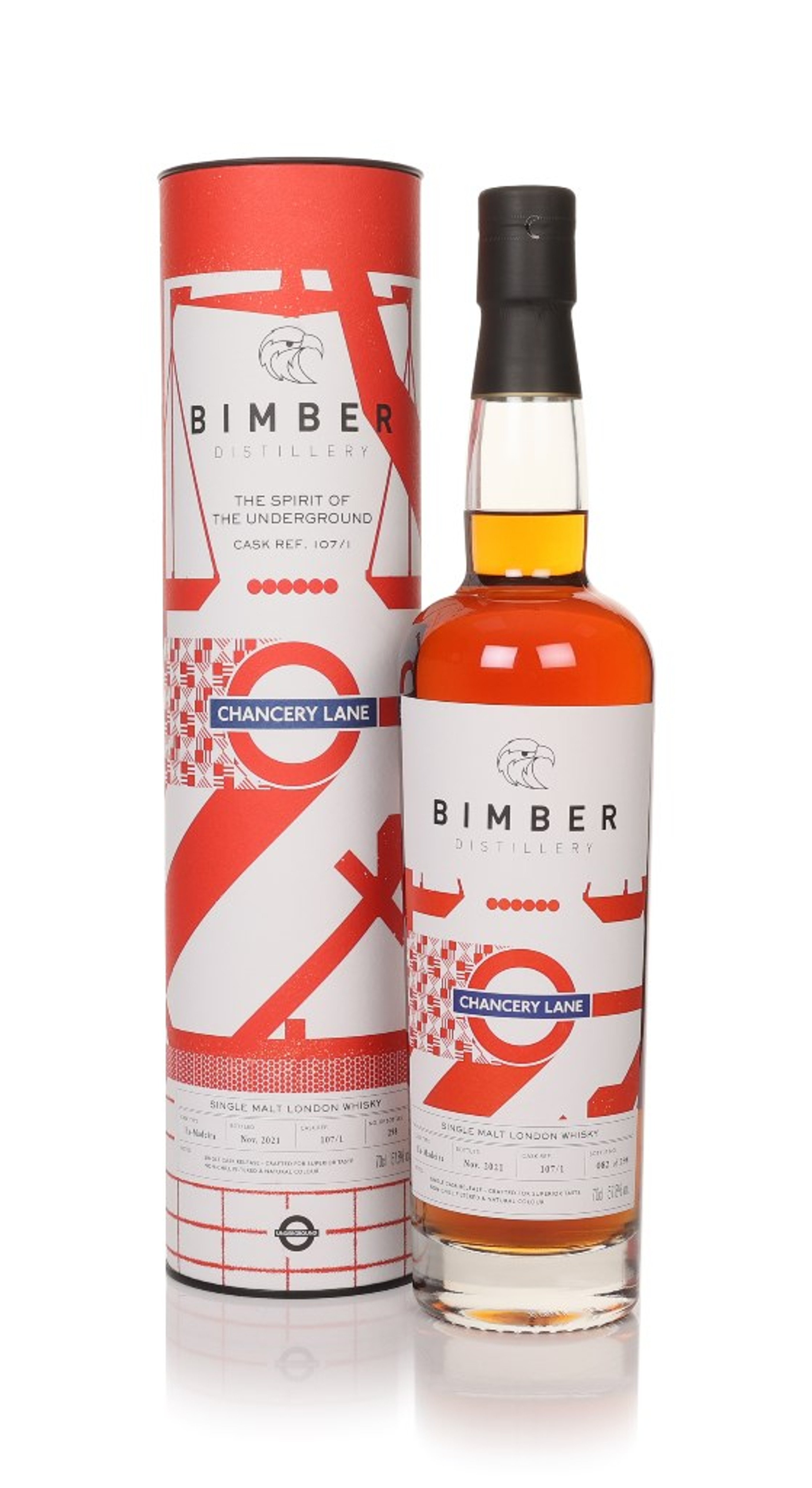 Bimber Spirit of the Underground (cask 107/1) - Chancery Lane 70cl