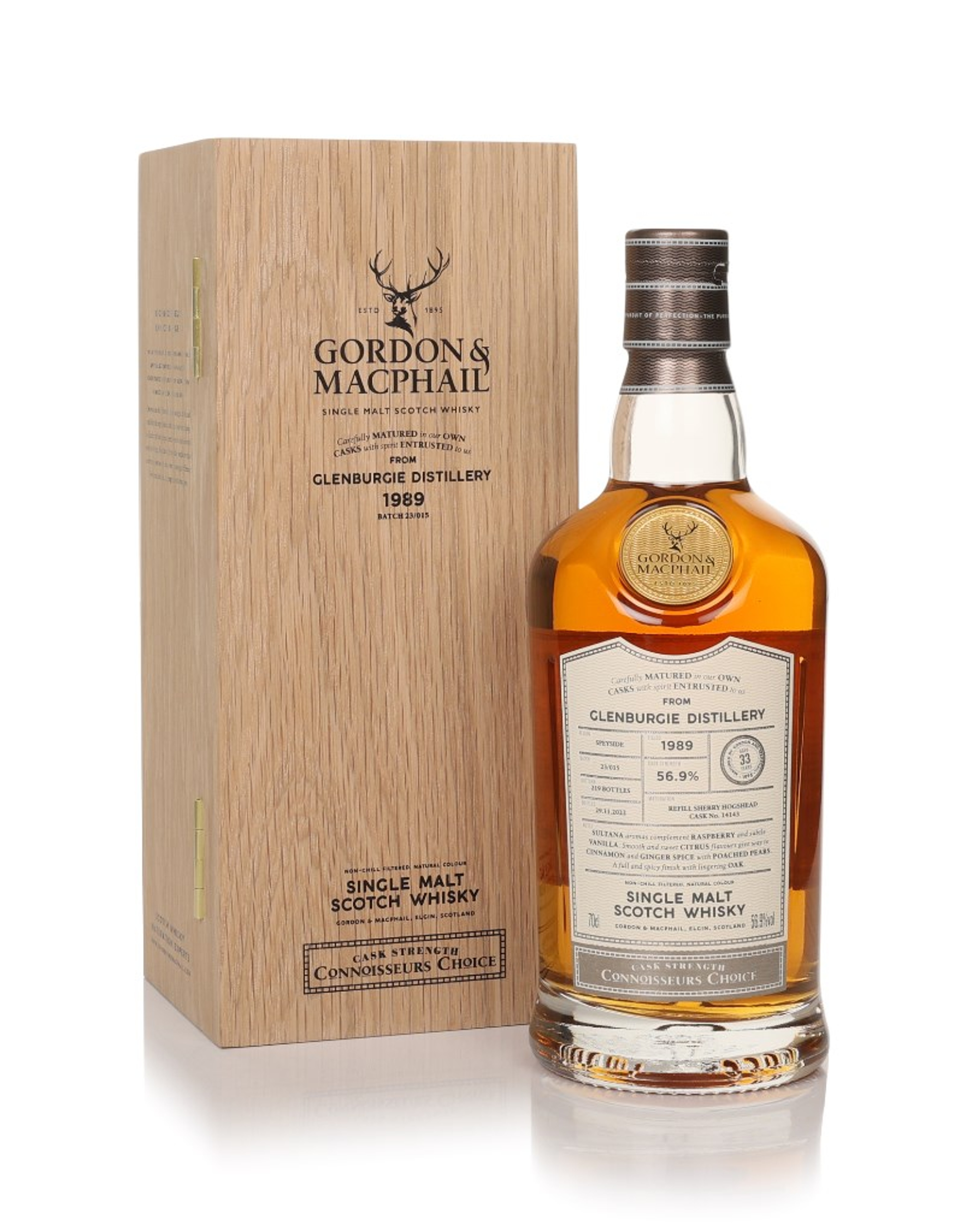 Glenburgie 33 Year Old 1989 (cask 14143) - Connoisseurs Choice (Gordon & MacPhail) 70cl