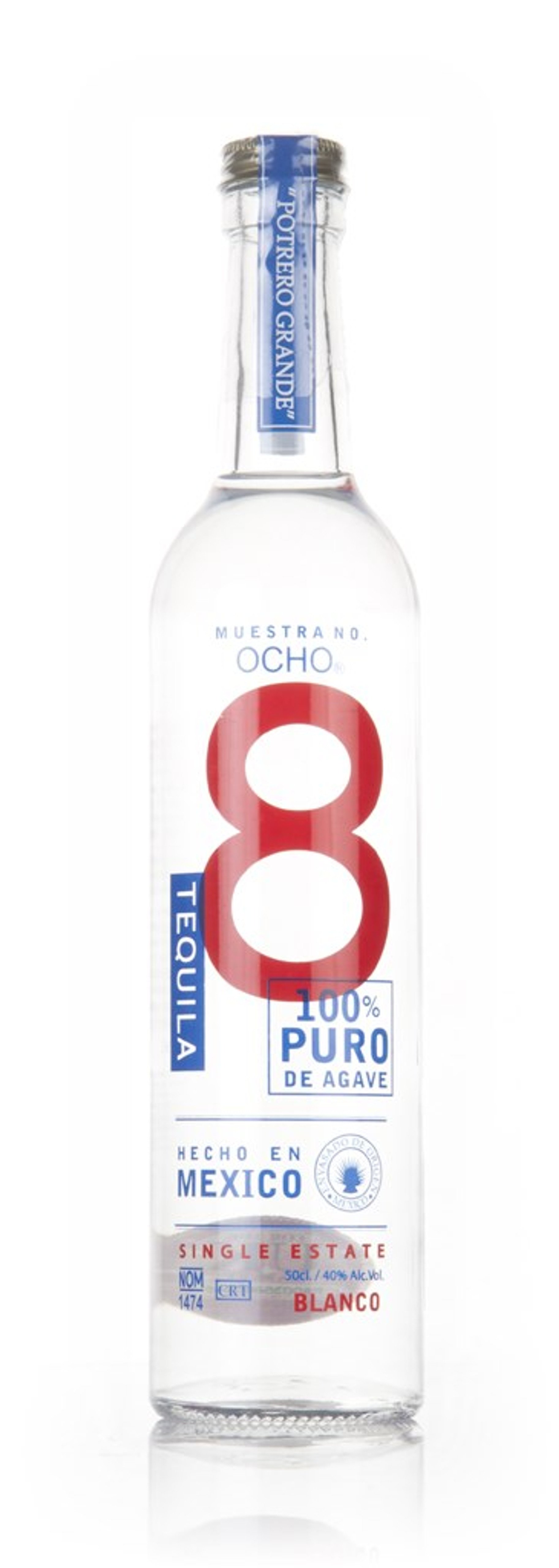 Ocho Blanco Tequila 2023 (Potrero Grande) 50cl
