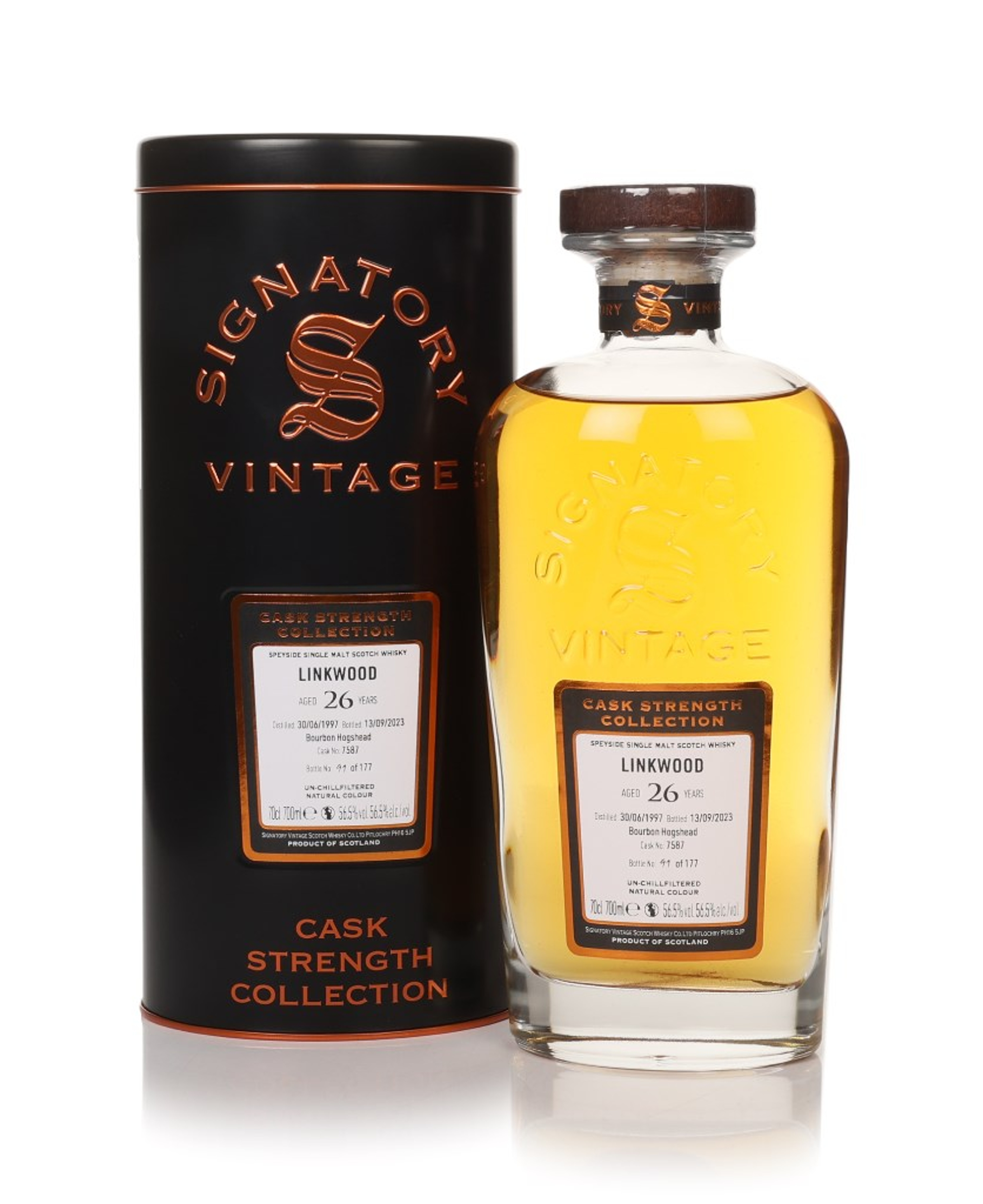 Linkwood 26 Year Old 1997 (cask 7587) - Cask Strength Collection (Signatory) 70cl
