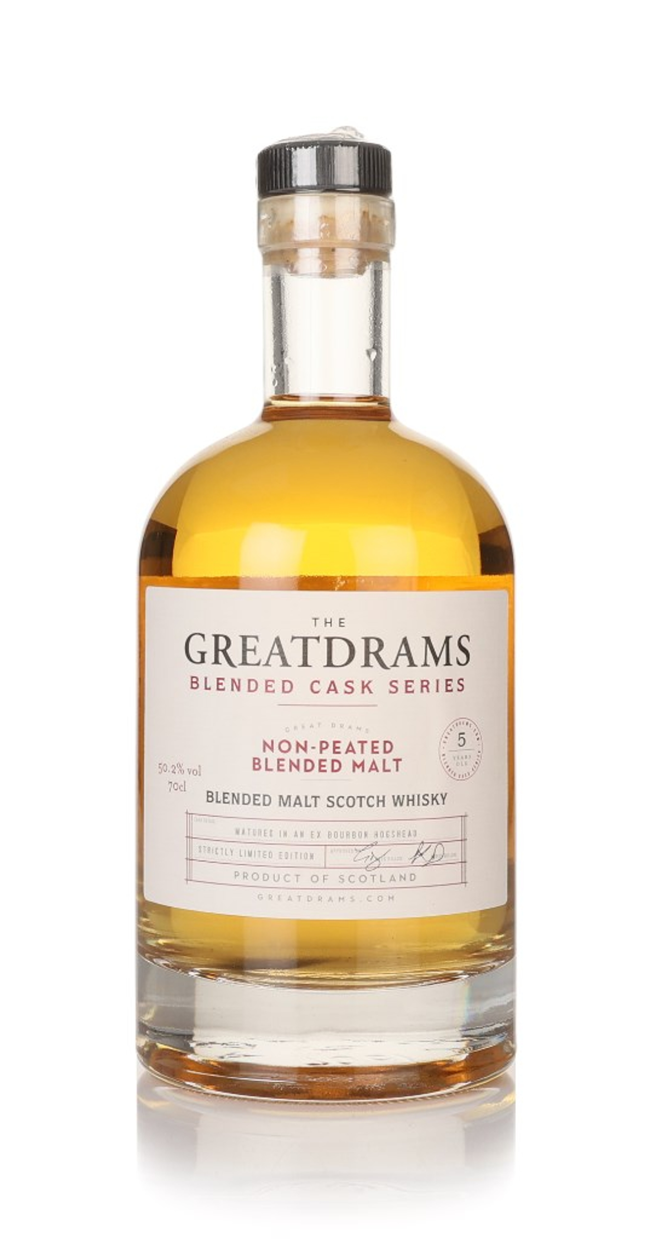 Non-Peated Blended Malt 5 Year Old - Blended Cask Series (GreatDrams) 70cl