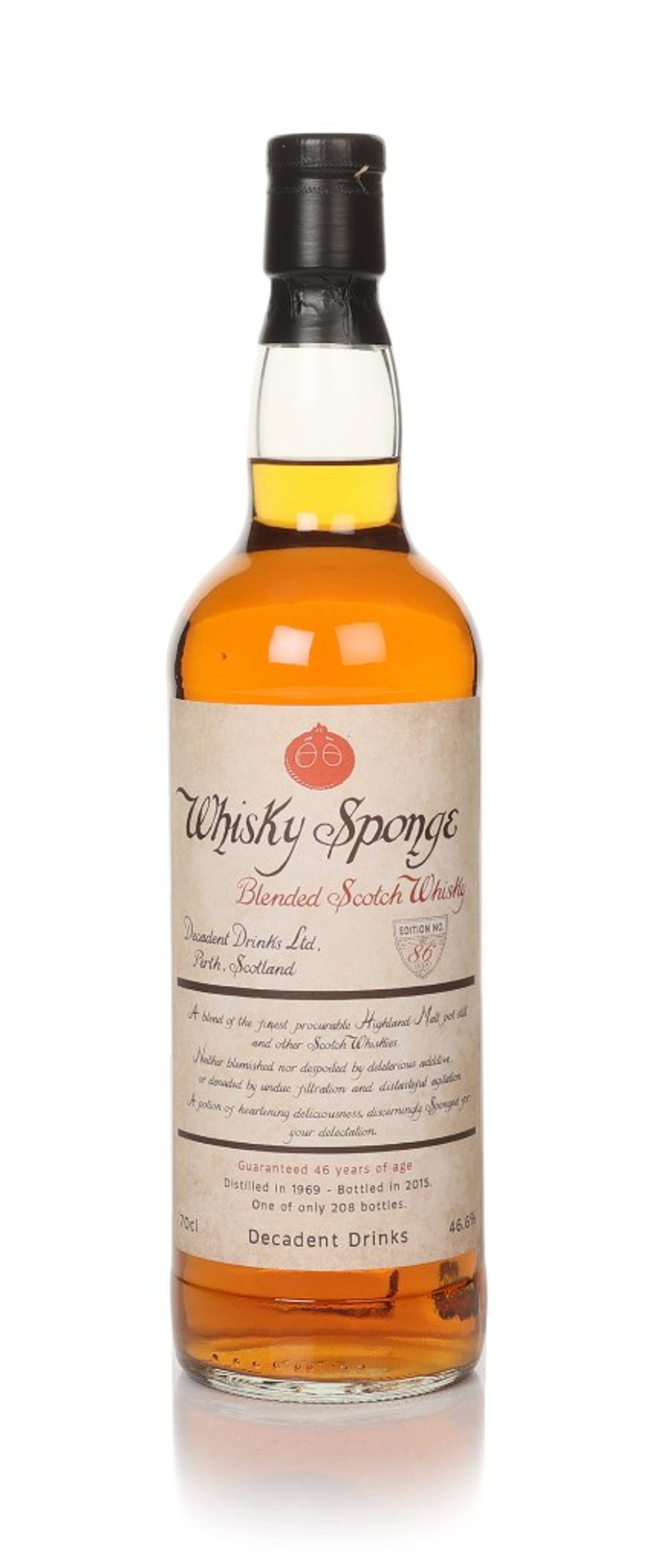 Blended Scotch Whisky 46 Year Old 1969 - Whisky Sponge Edition No.86 (Decadent Drinks) 70cl