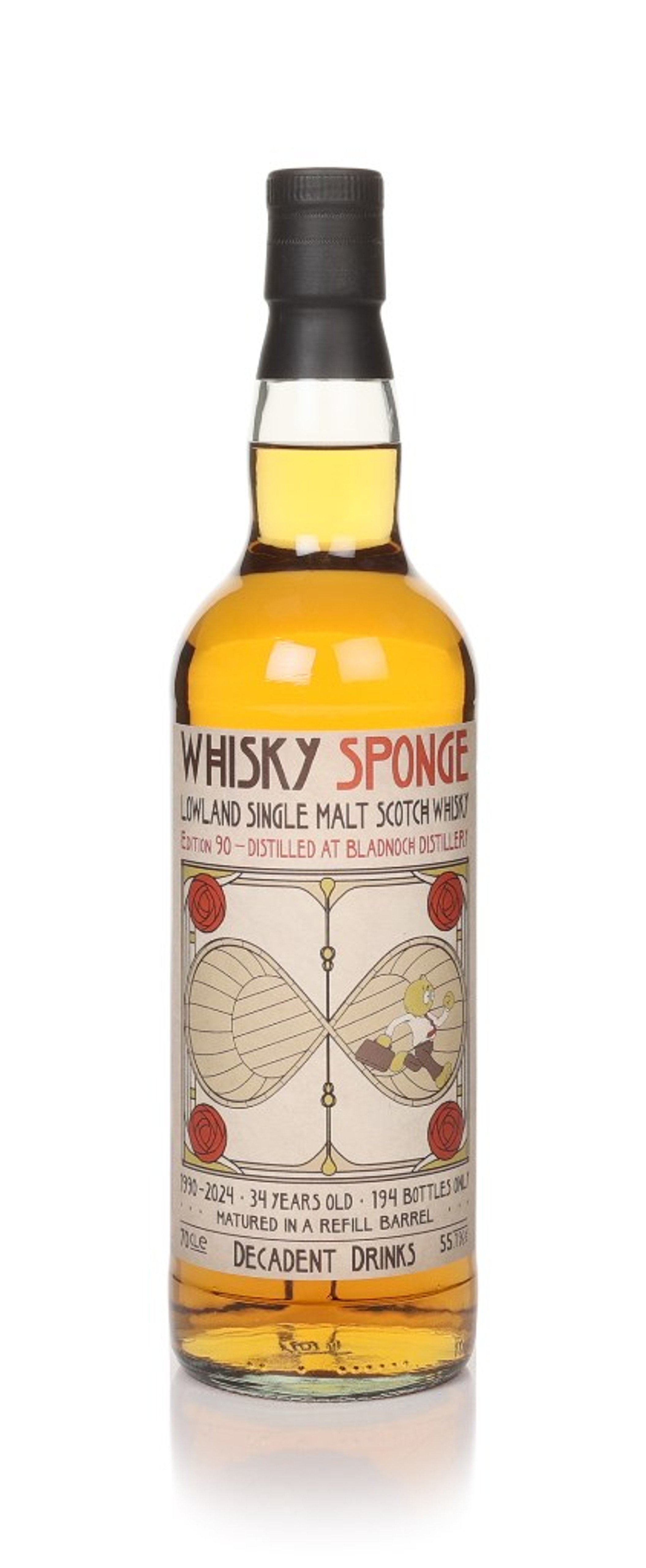 Bladnoch 34 Year Old 1990 - Whisky Sponge Edition No.90 (Decadent Drinks) 70cl