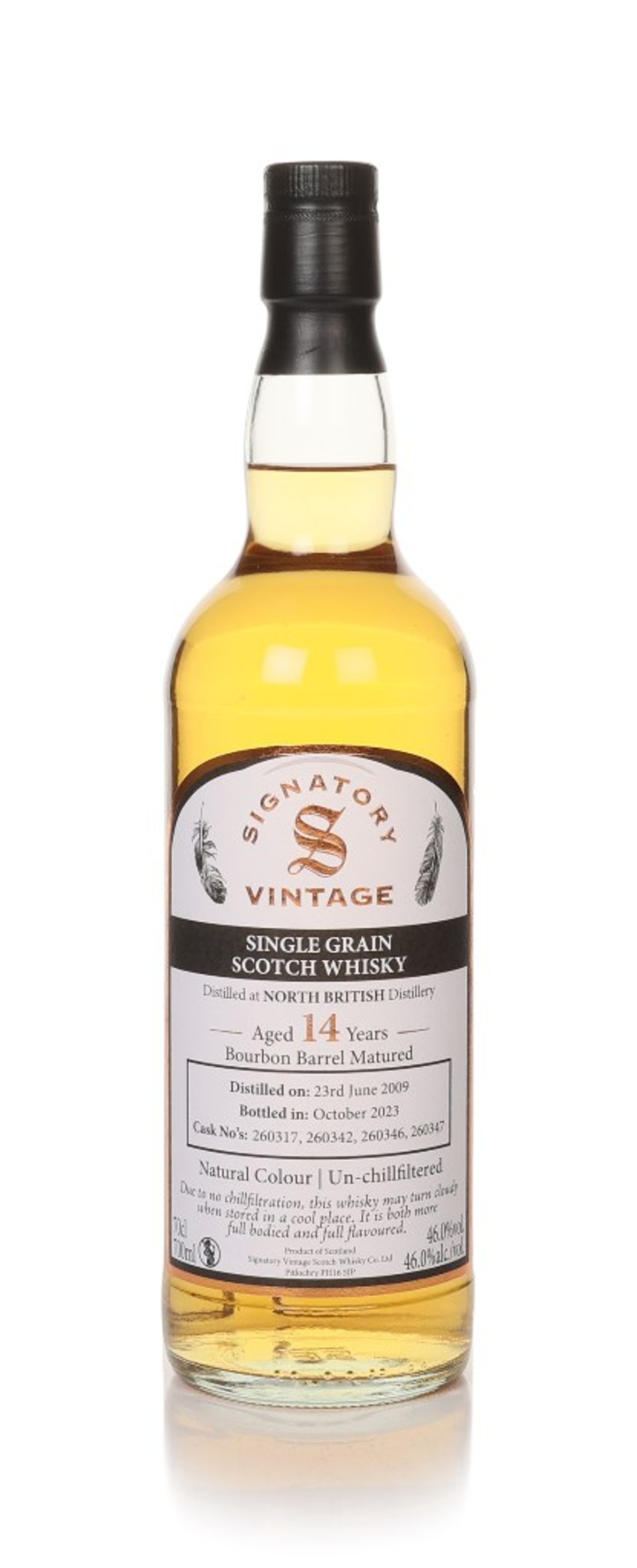 North British 14 Year Old 2009 (casks 260317, 260342, 260346 & 260347) (Signatory) 70cl