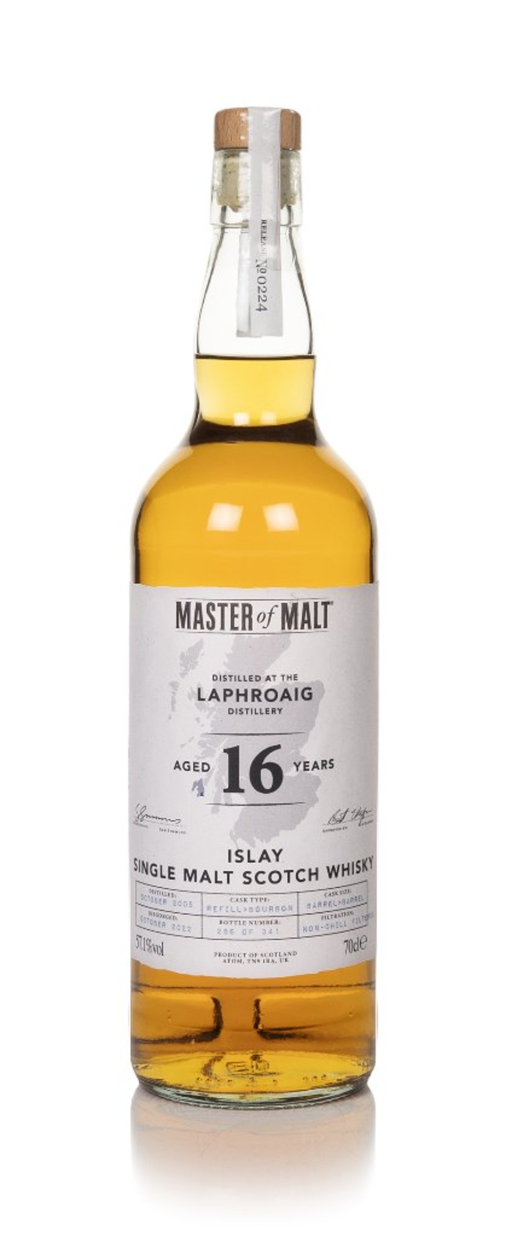 Laphroaig 16 Year Old 2005 (Master of Malt) 70cl
