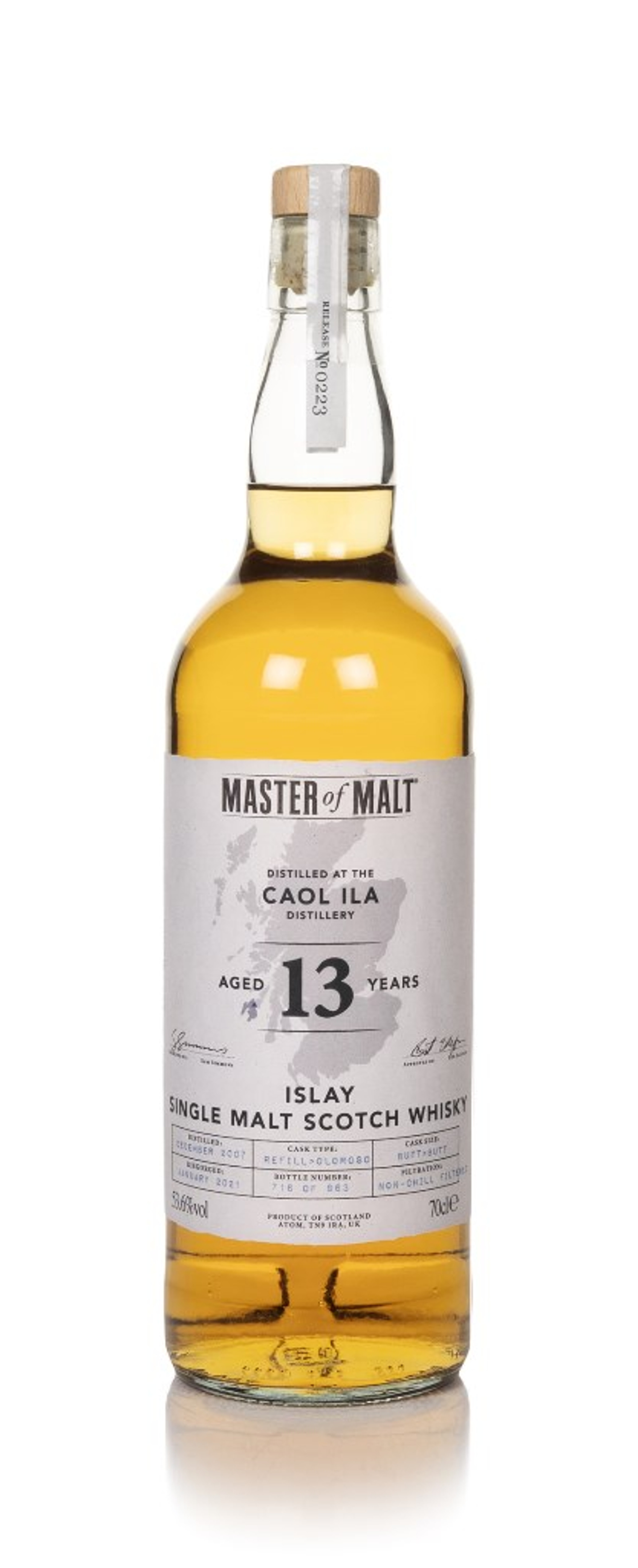 Caol Ila 13 Year Old 2007 (Master of Malt) 70cl