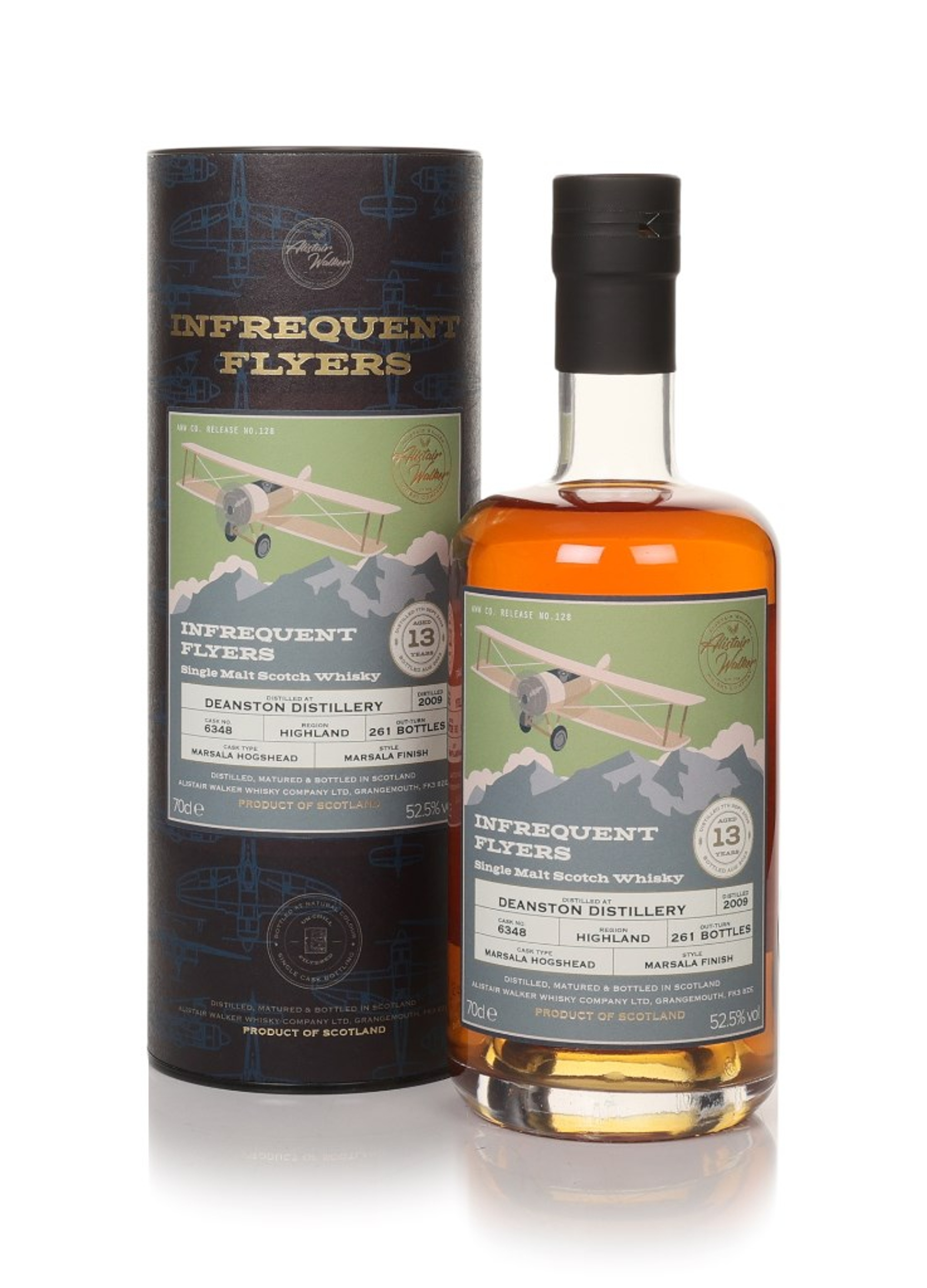Deanston 13 Year Old 2009 (cask 6348) - Infrequent Flyers (Alistair Walker) 70cl