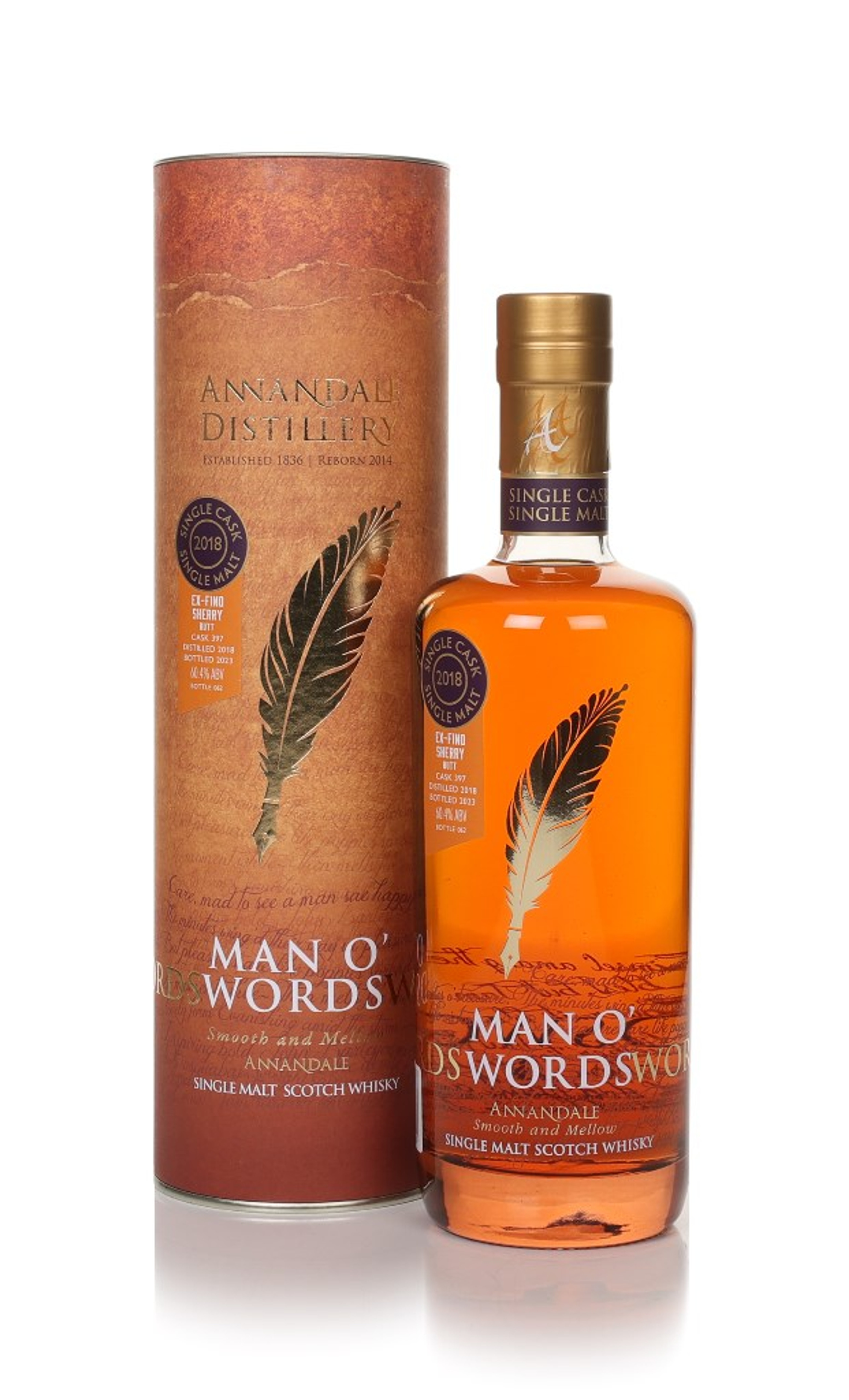 Annandale Man O’Words Vintage 2018 - Fino Sherry Butt 2018 (cask 397) 70cl