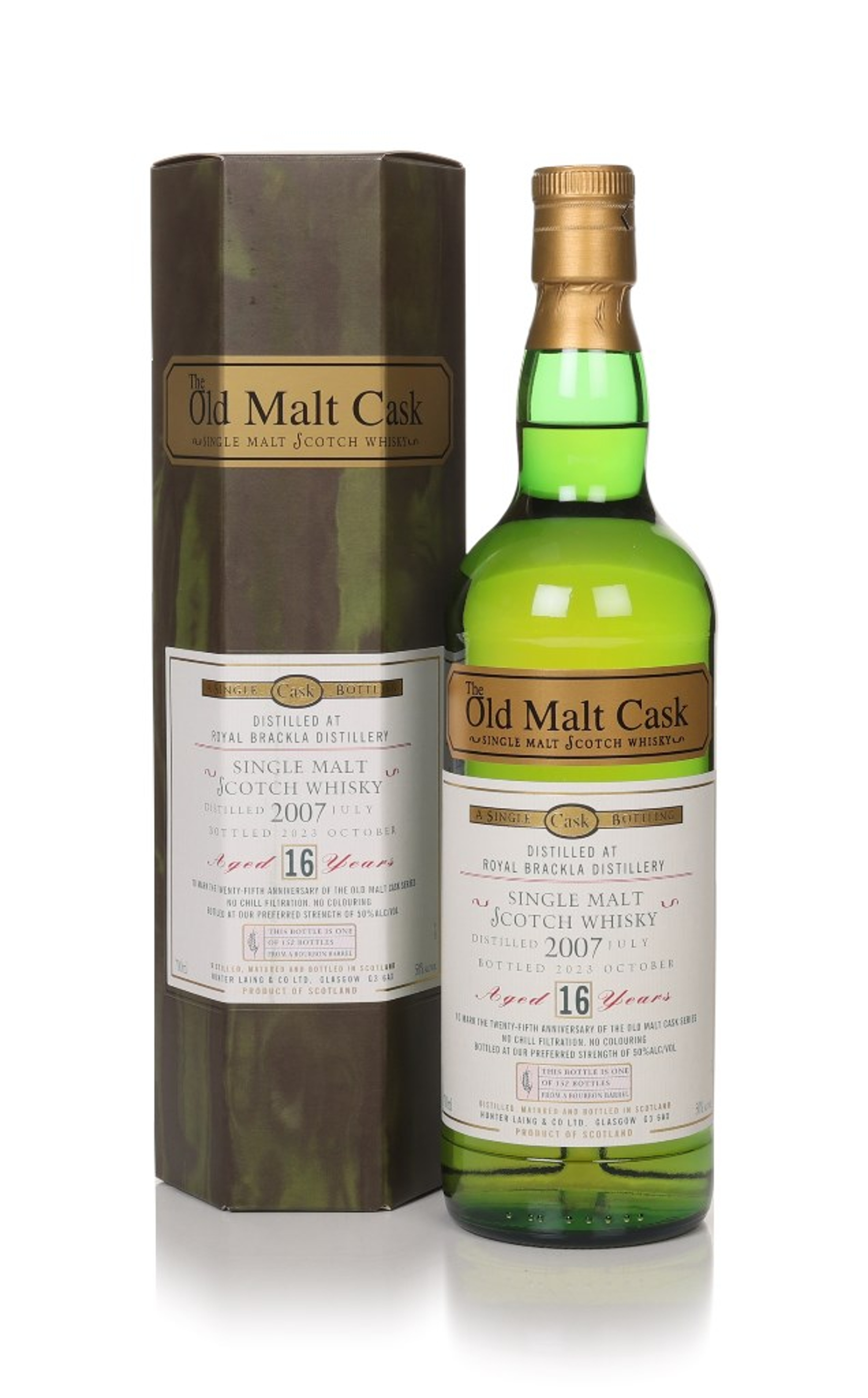 Royal Brackla 16 Year Old 2007 - Old Malt Cask 25th Anniversary (Hunter Laing) 70cl