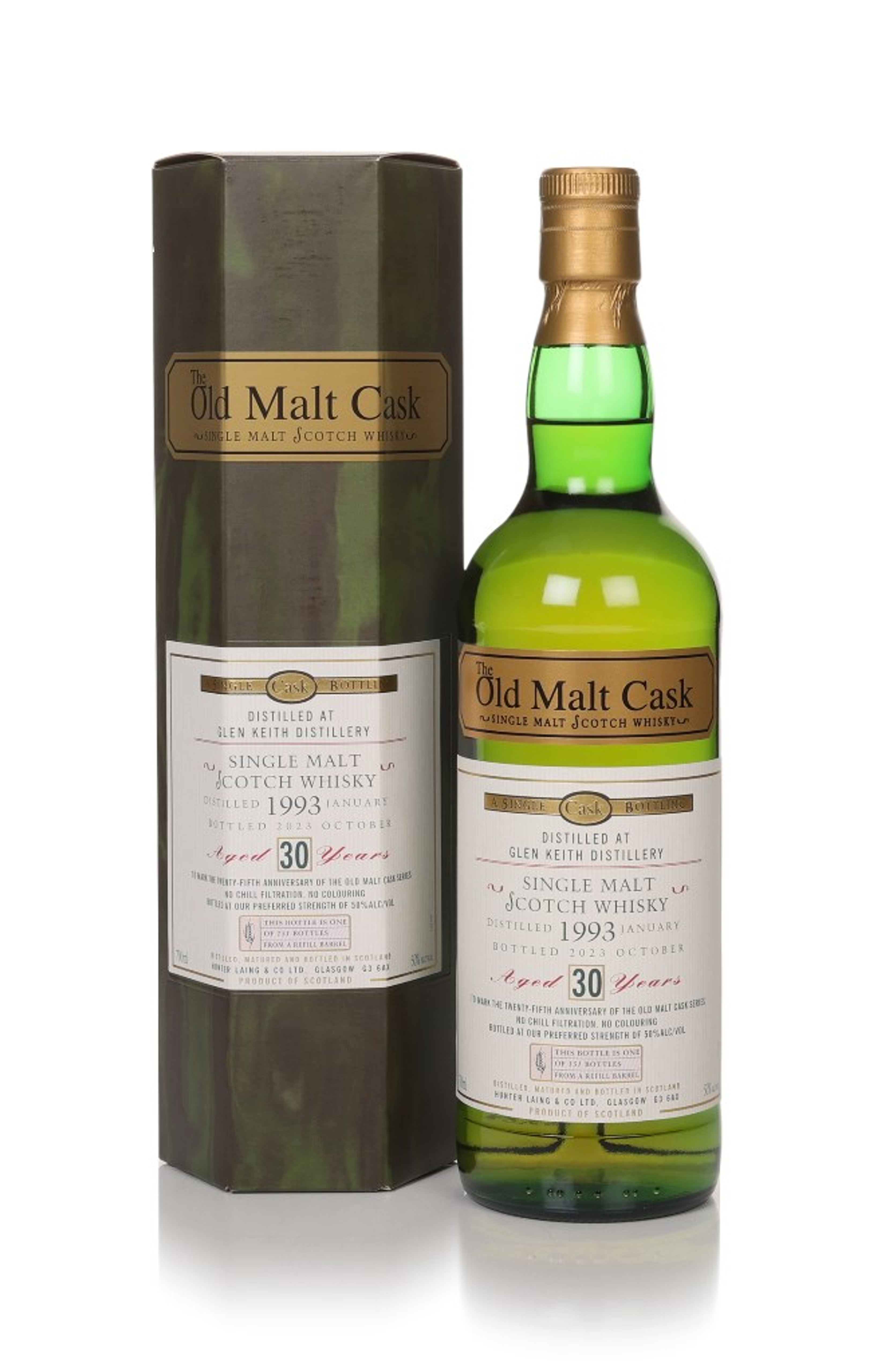 Glen Keith 30 Year Old 1993 - Old Malt Cask 25th Anniversary (Hunter Laing) 70cl