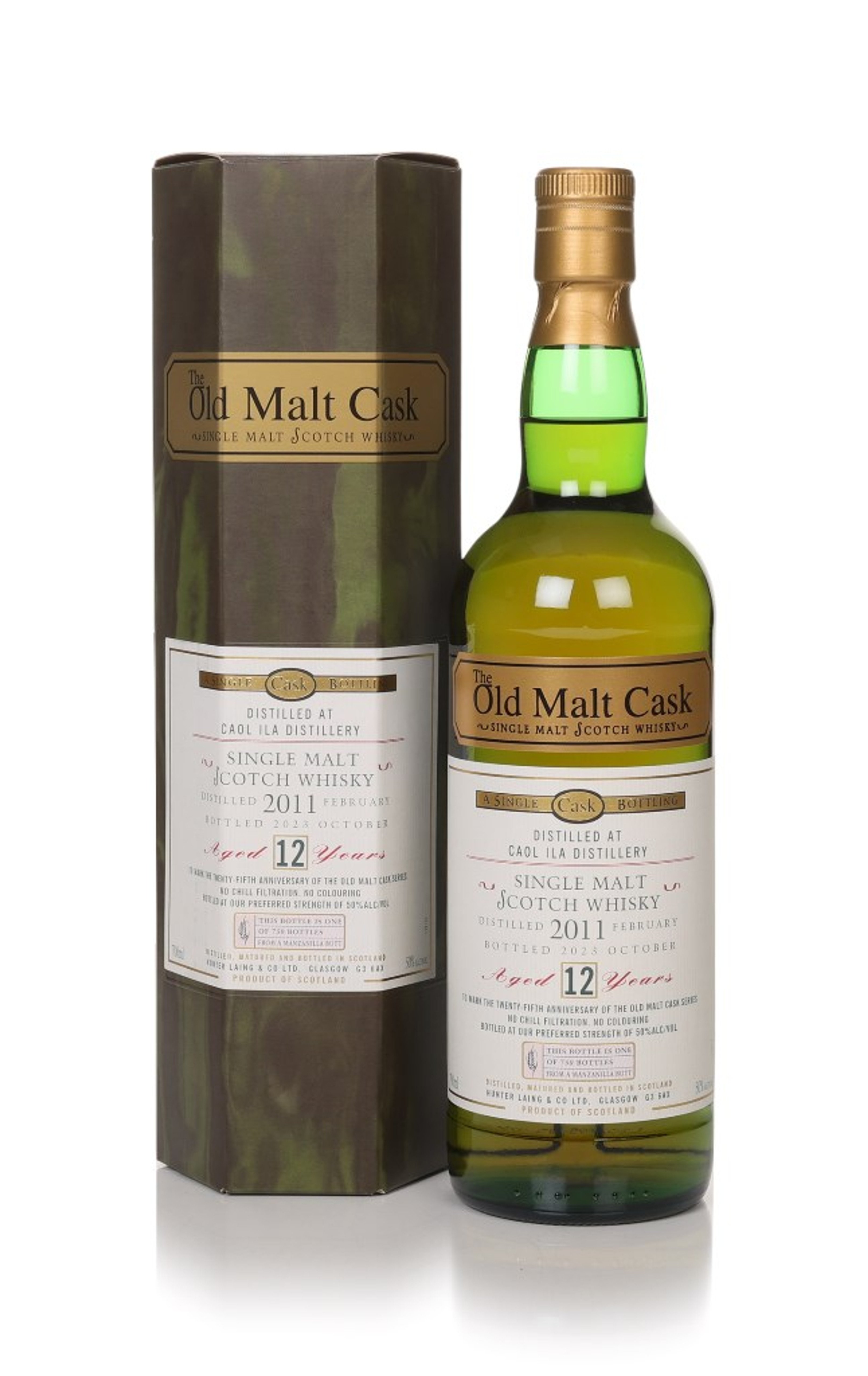 Caol Ila 12 Year Old 2011 - Old Malt Cask 25th Anniversary (Hunter Laing) 70cl