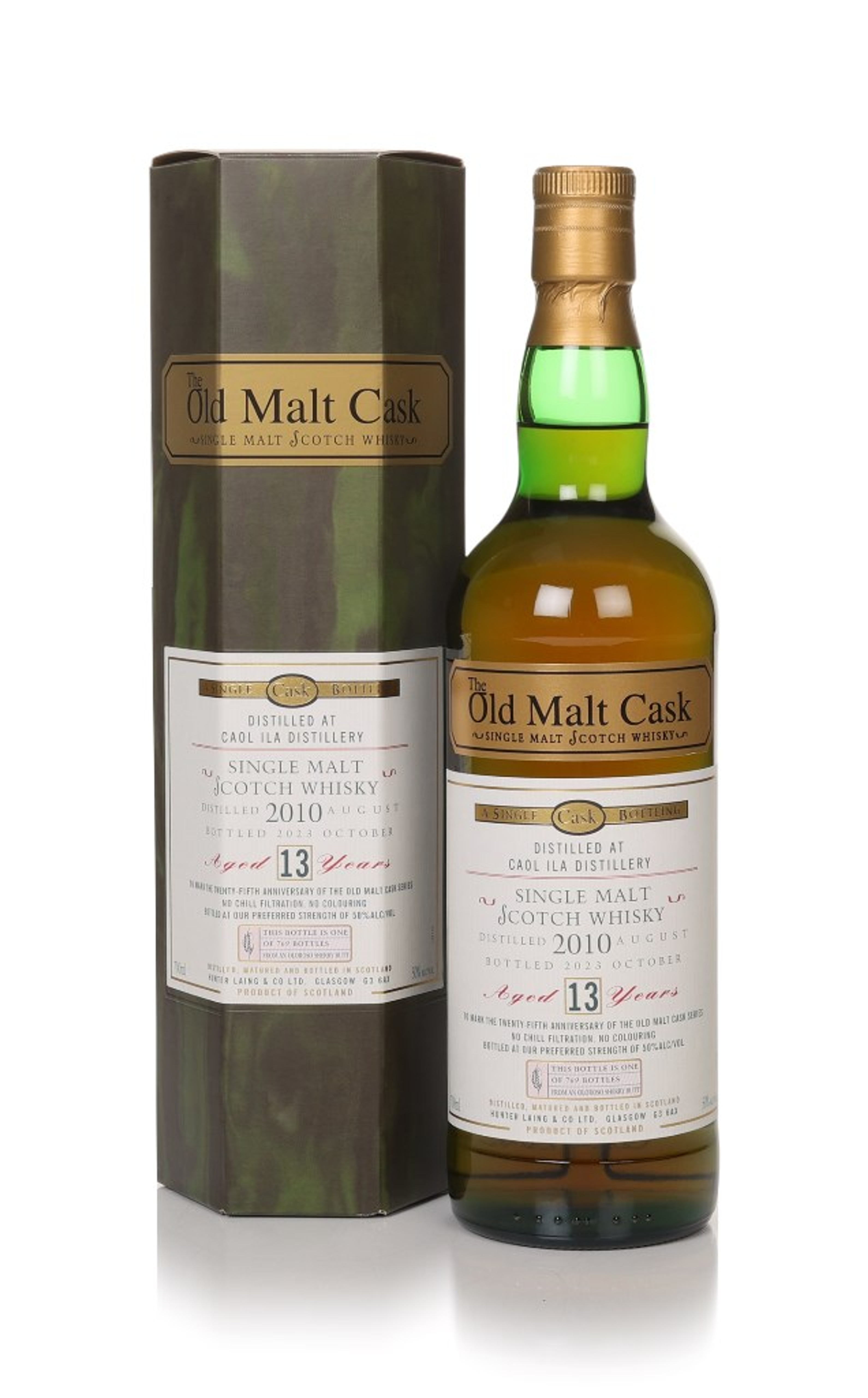 Caol Ila 13 Year Old 2010 - Old Malt Cask 25th Anniversary (Hunter Laing) 70cl