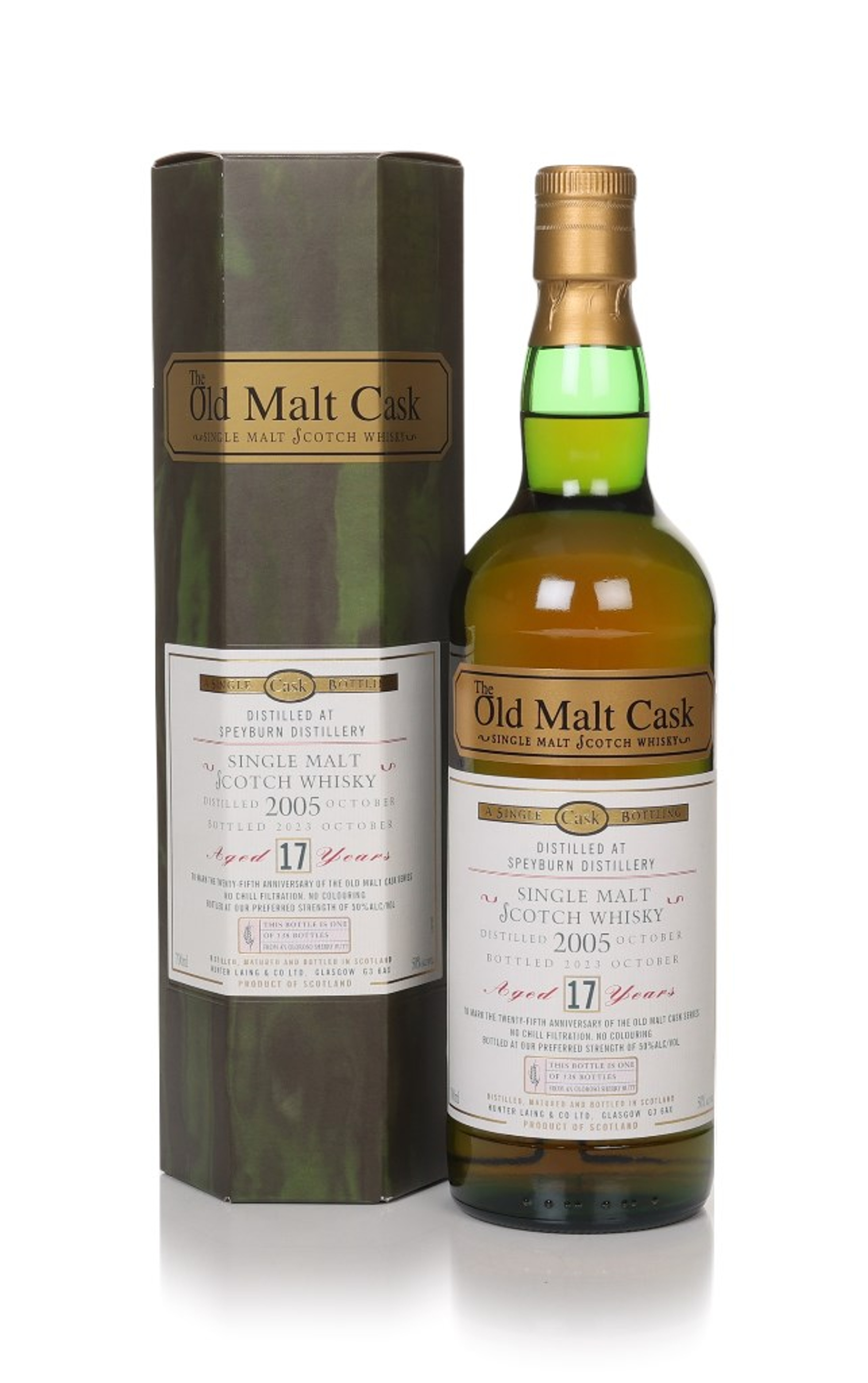 Speyburn 17 Year Old 2005 - Old Malt Cask 25th Anniversary (Hunter Laing) 70cl