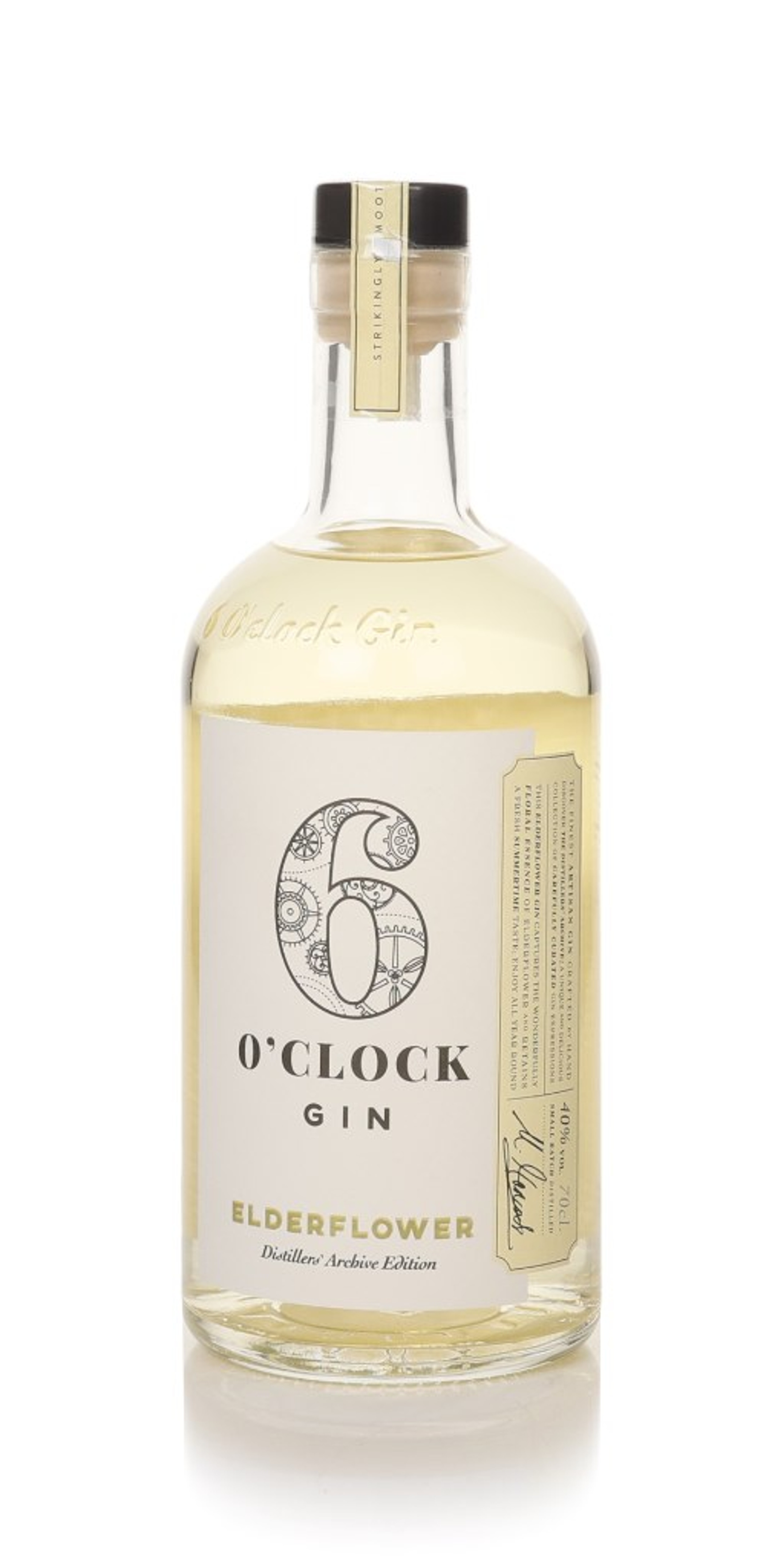 6 O'clock Elderflower Gin 70cl