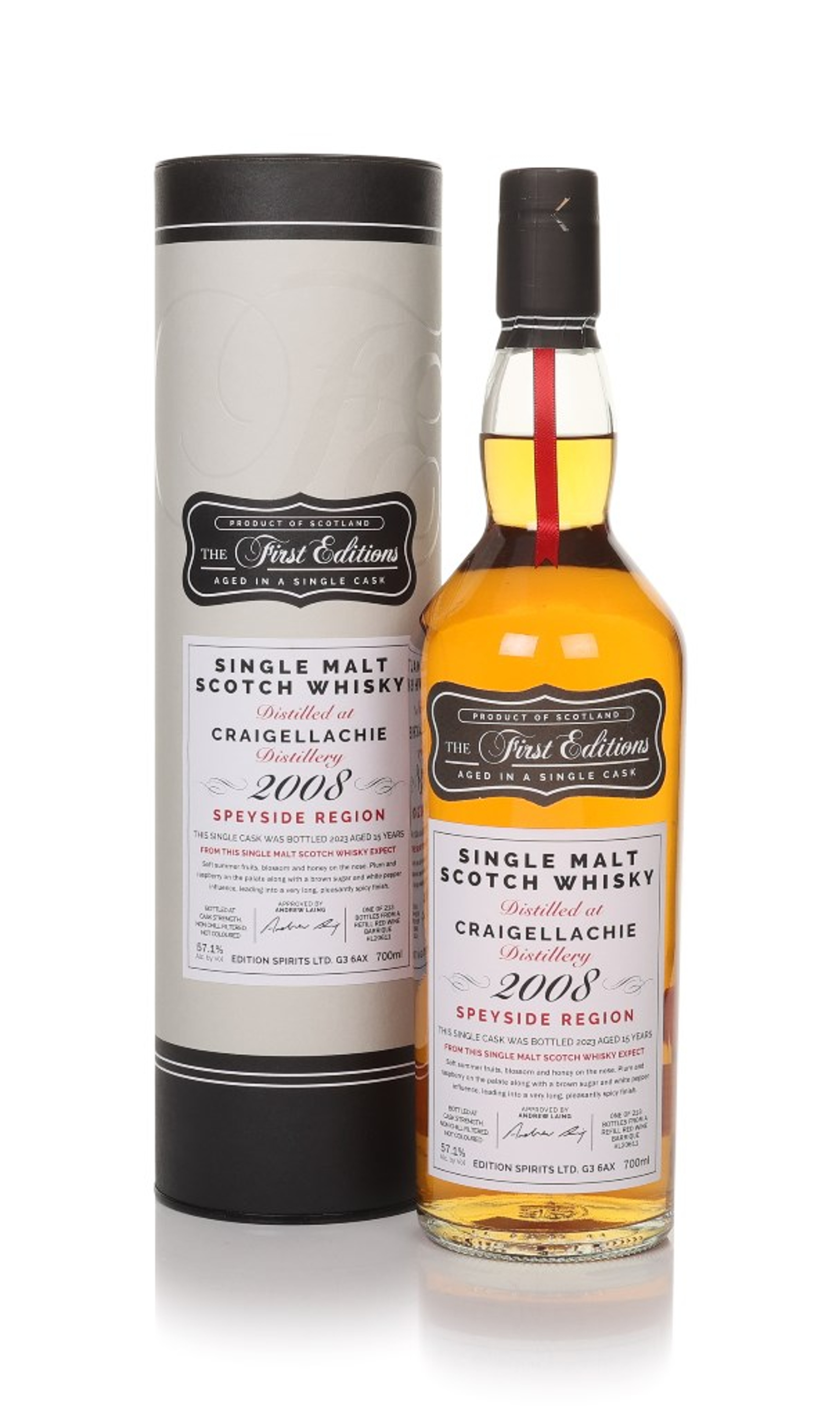 Craigellachie 15 Year Old 2008 (cask 20611) - The First Editions (Hunter Laing) 70cl