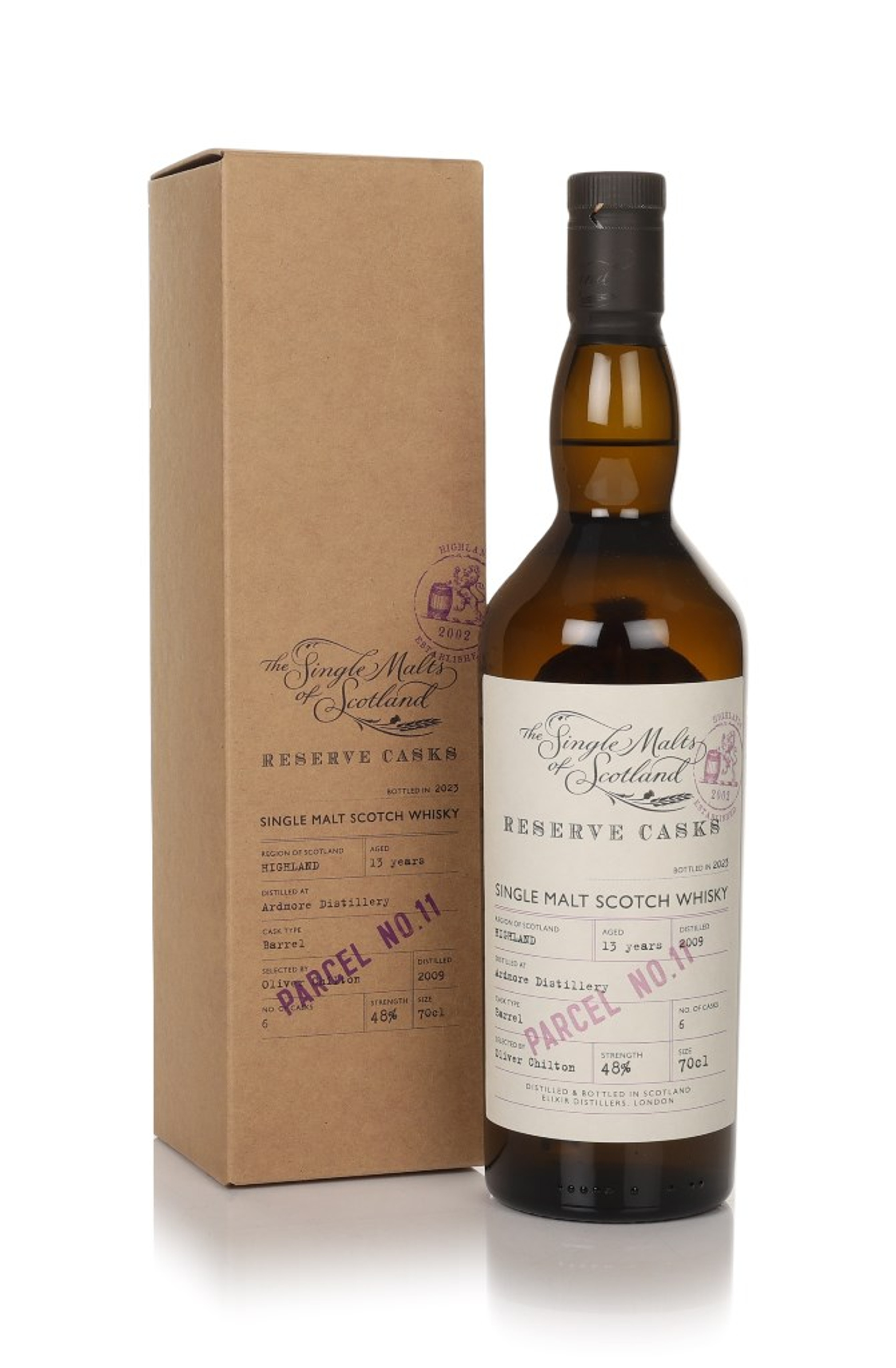 Ardmore 13 Year Old 2009 (Parcel No.11) - Reserve Casks (The Single Malts of Scotland) 70cl