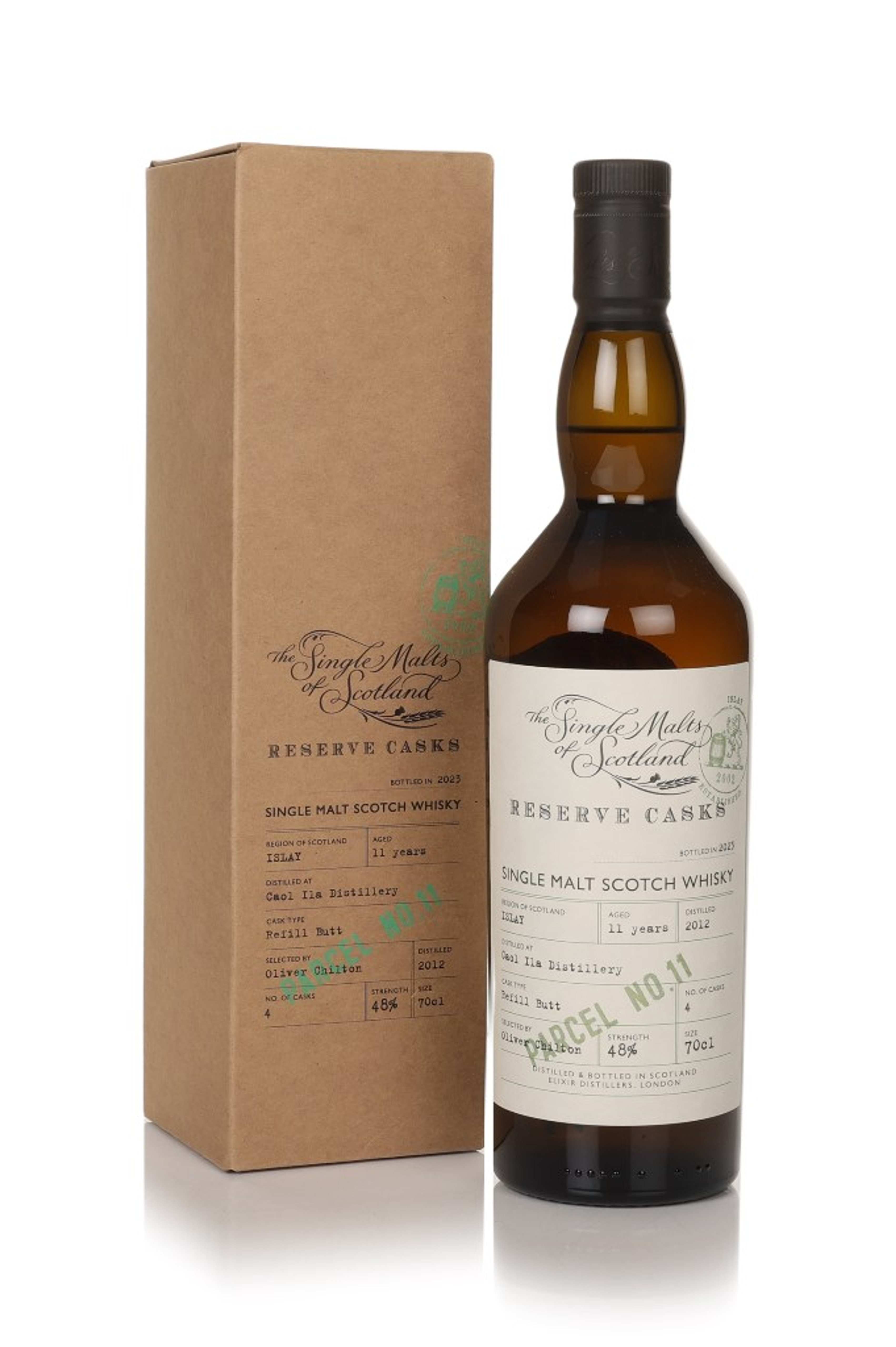 Caol Ila 11 Year Old 2012 (Parcel No.11) - Reserve Casks (The Single Malts of Scotland) 70cl