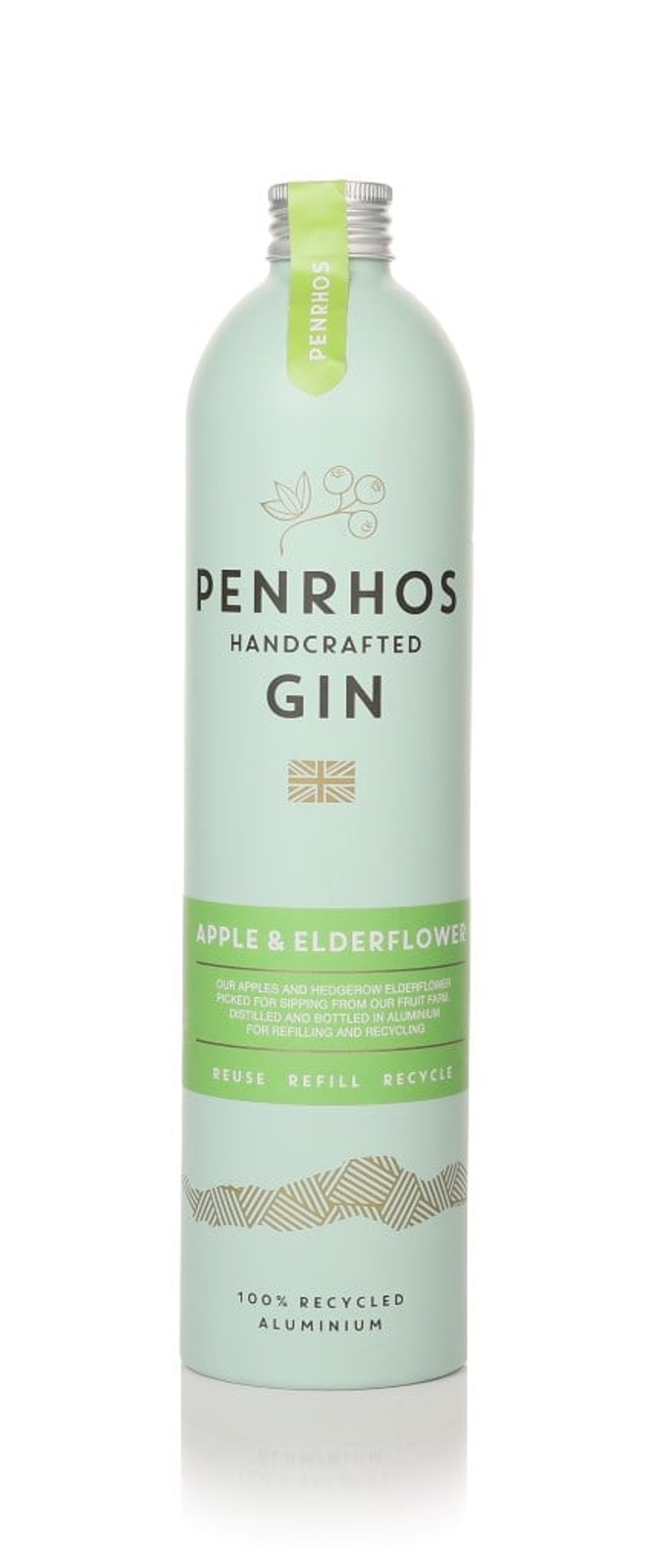 Penrhos Apple & Elderflower Gin (No Box / Torn Label) 70cl