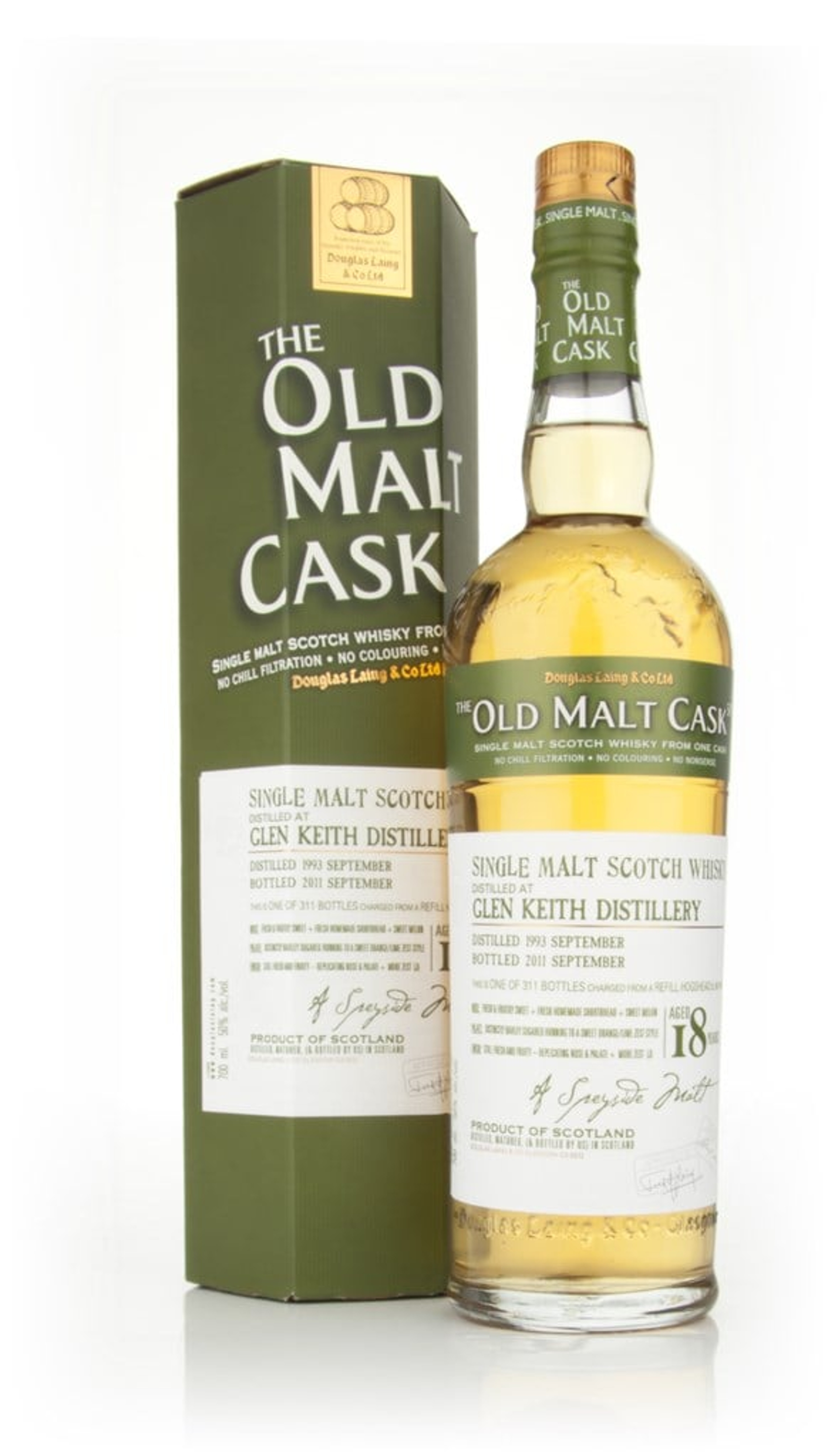 Glen Keith 18 Year Old 1993 - Old Malt Cask (Douglas Laing) 70cl