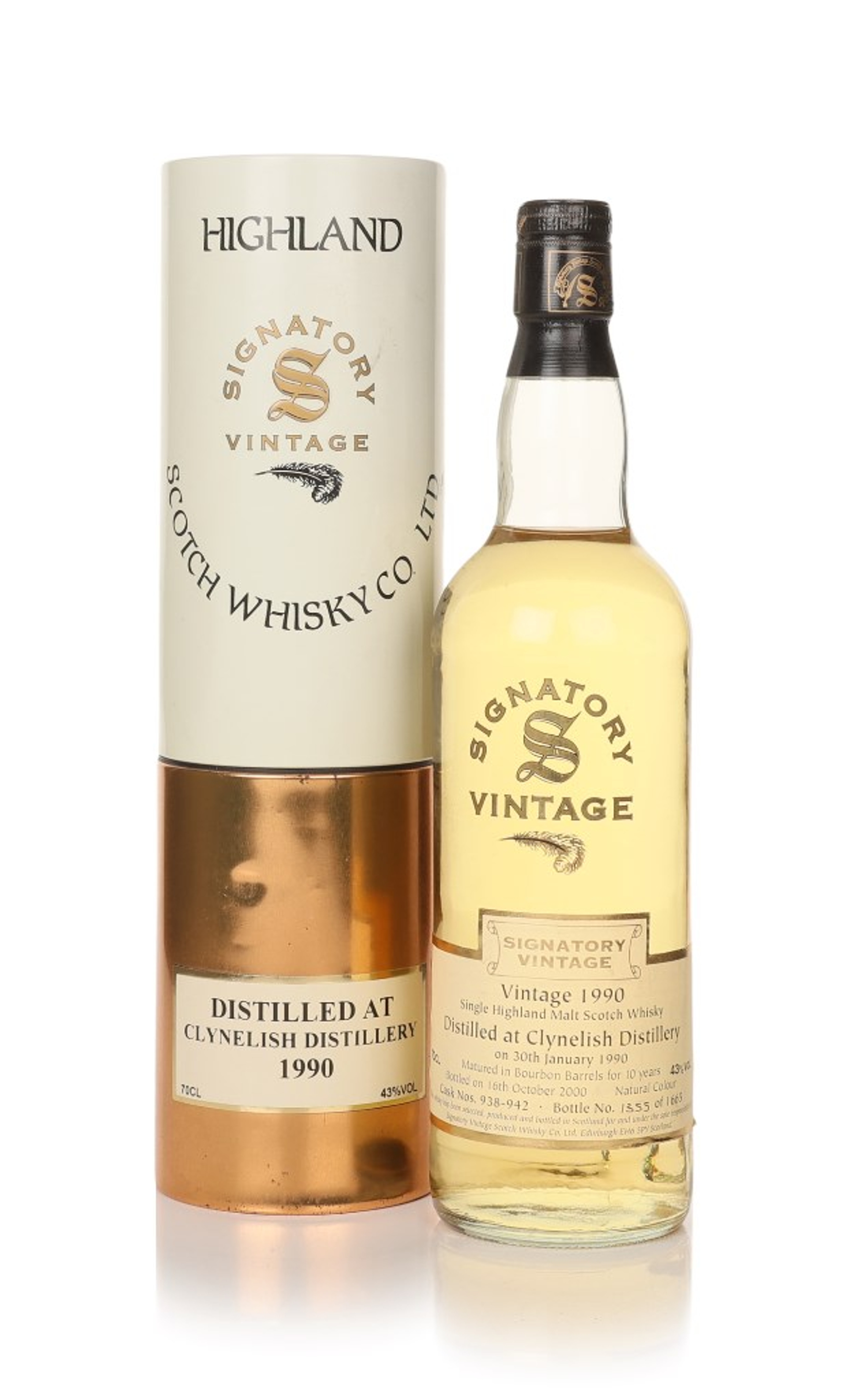 Clynelish 10 Year Old 1990 (casks 938-942) - (Signatory) 70cl