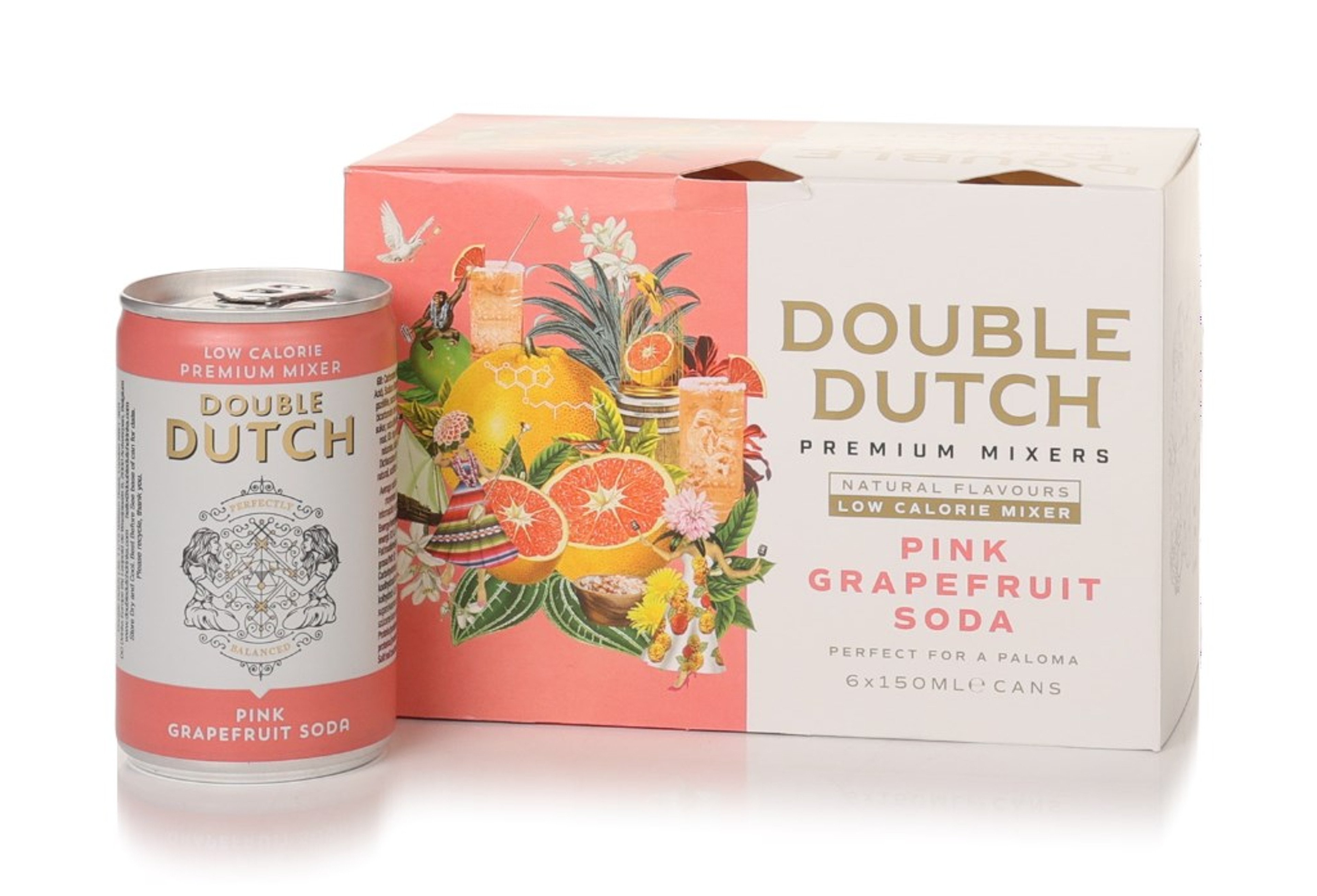 Double Dutch Pink Grapefruit Soda (6x150ml) 90cl