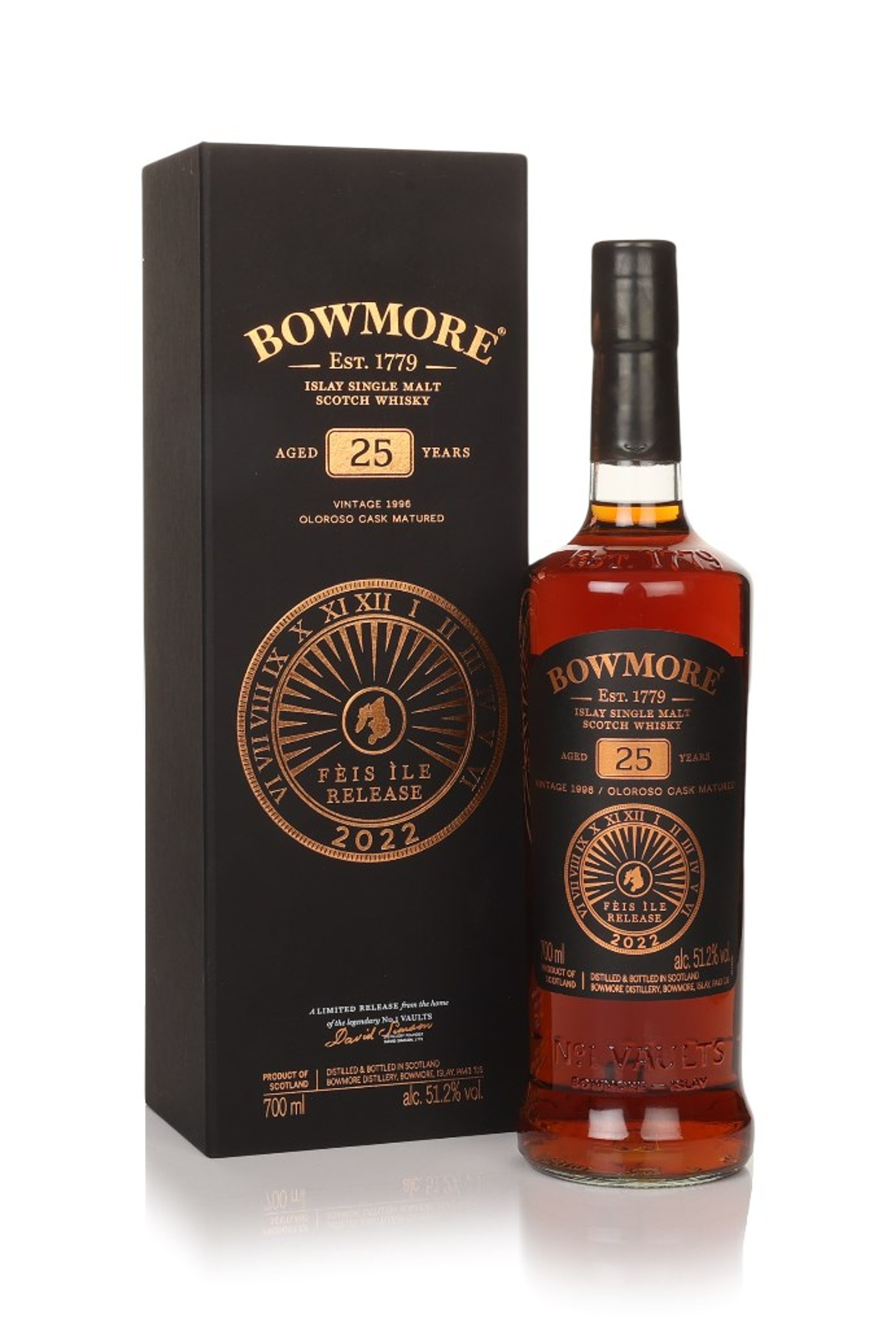 Bowmore 25 Year Old 1996 - Fèis Ìle 2022 70cl