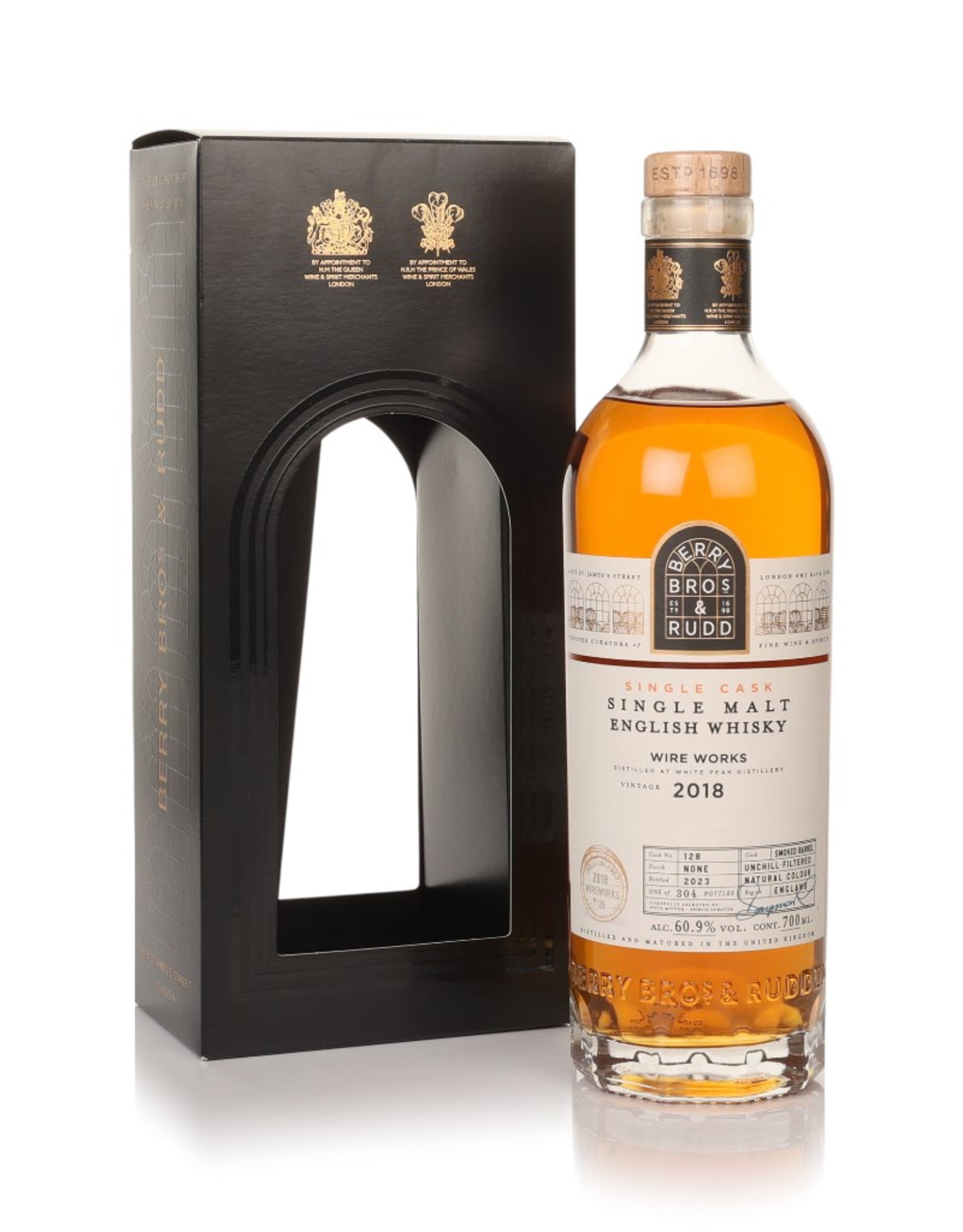 Wire Works 2018 (bottled 2023) (cask 128) English Single Malt - Berry Bros. & Rudd 70cl