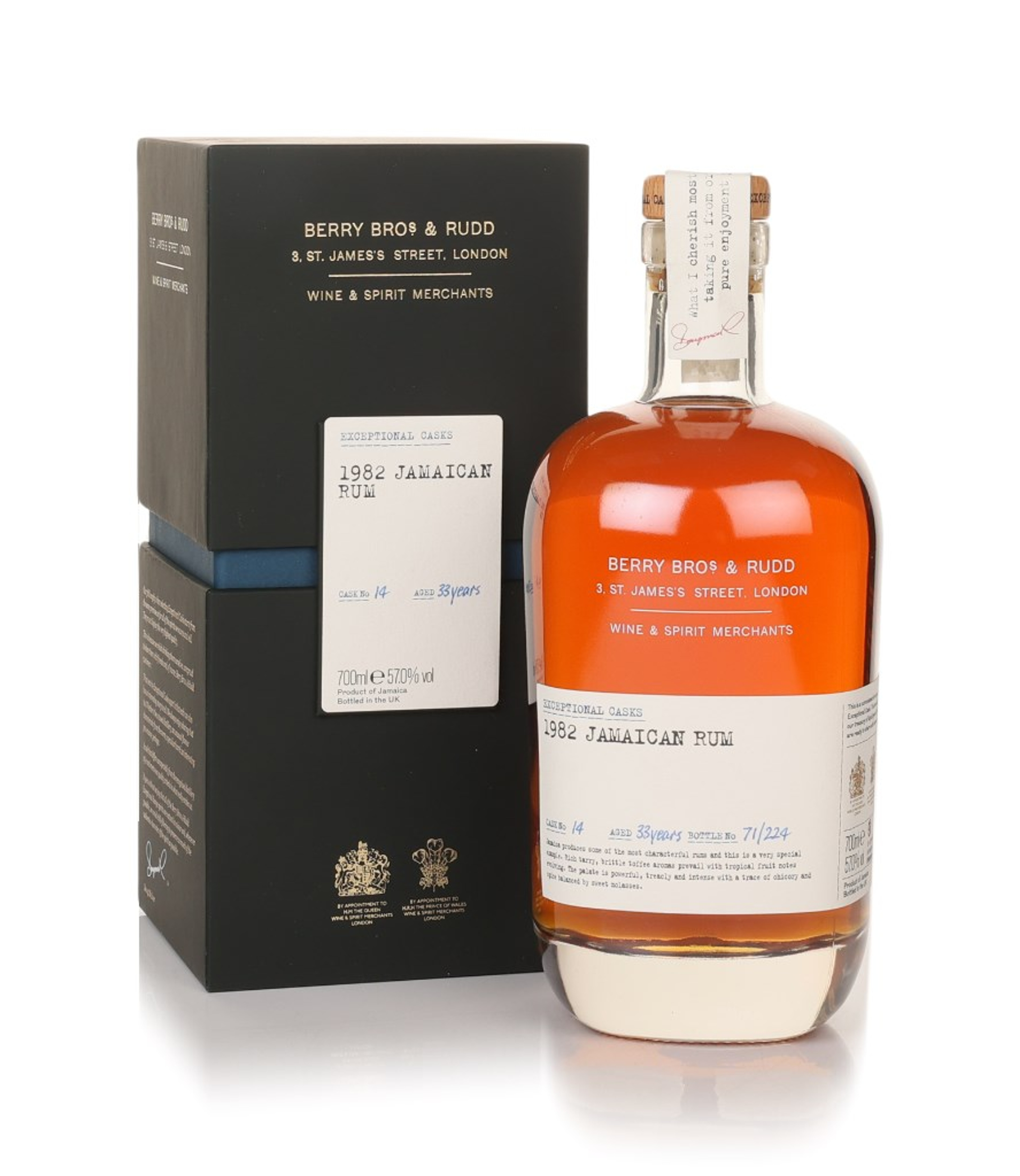 Jamaican Rum 33 Year Old 1982 (cask 14) - Exceptional Casks (Berry Bros. & Rudd) 70cl