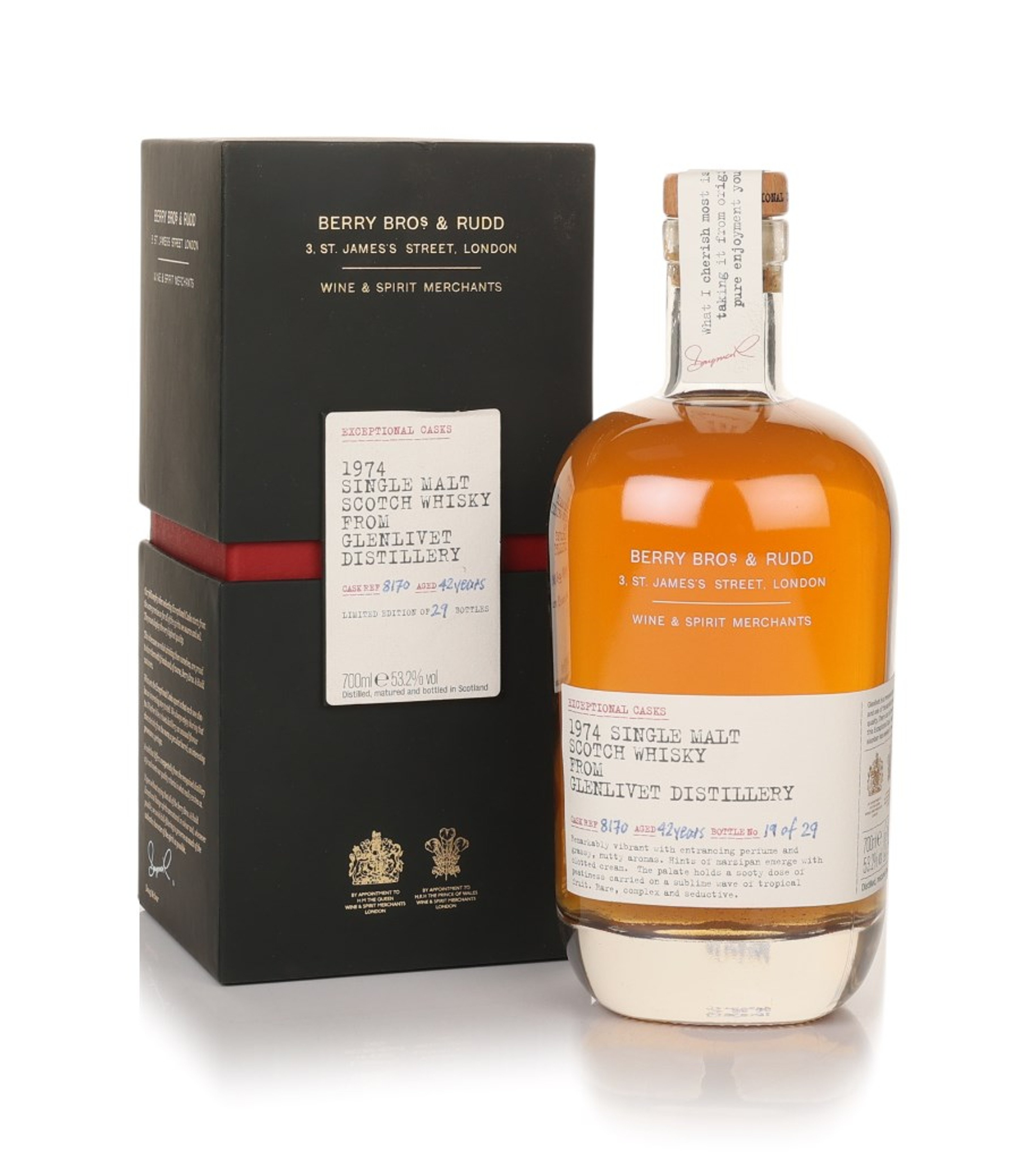 Glenlivet 42 Year Old 1974 (cask 8170) - Exceptional Casks (Berry Bros. & Rudd) 70cl
