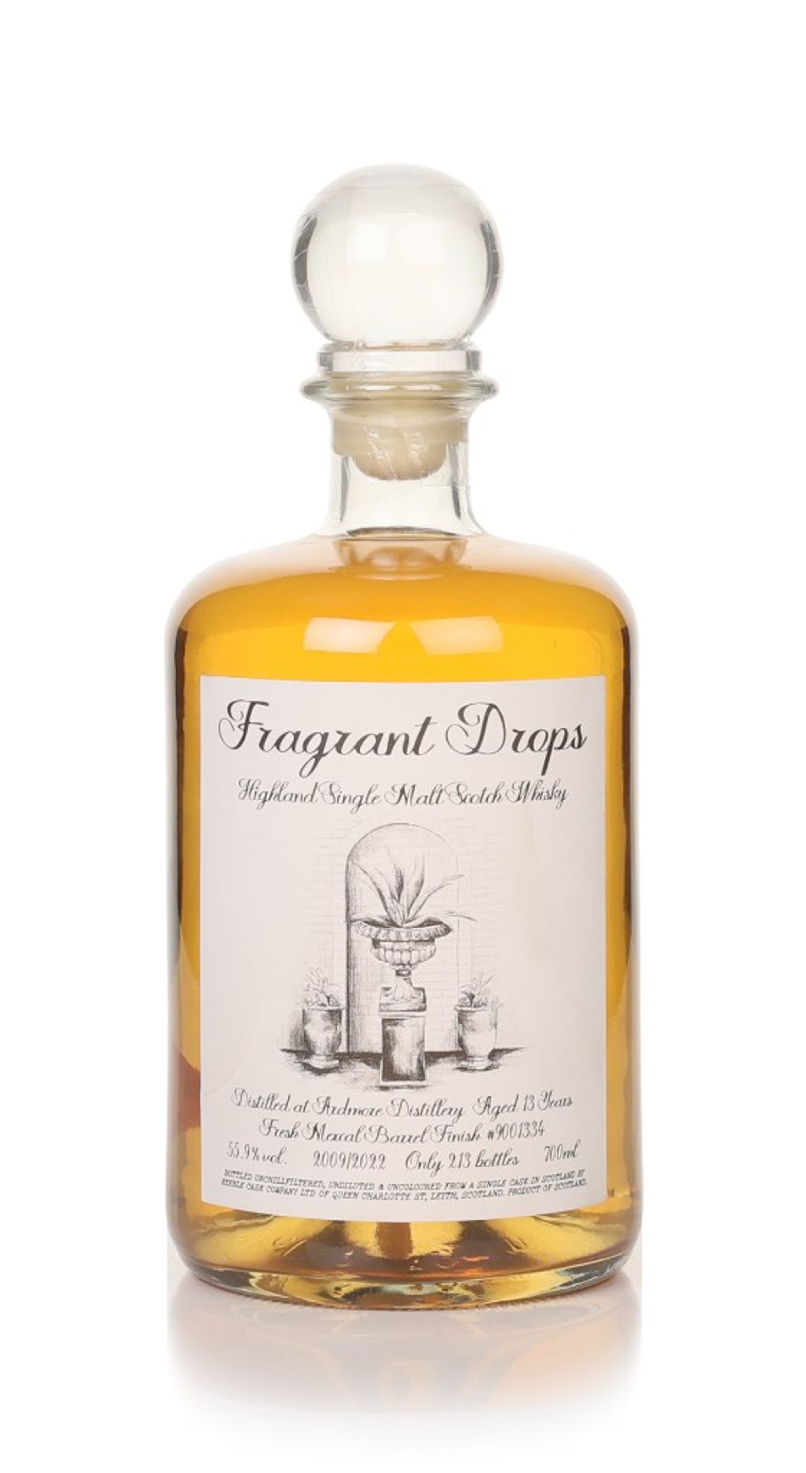 Ardmore 13 Year Old 2009 Mezcal Finish (cask 9001334) - Fragrant Drops (Keeble Cask Company) 70cl