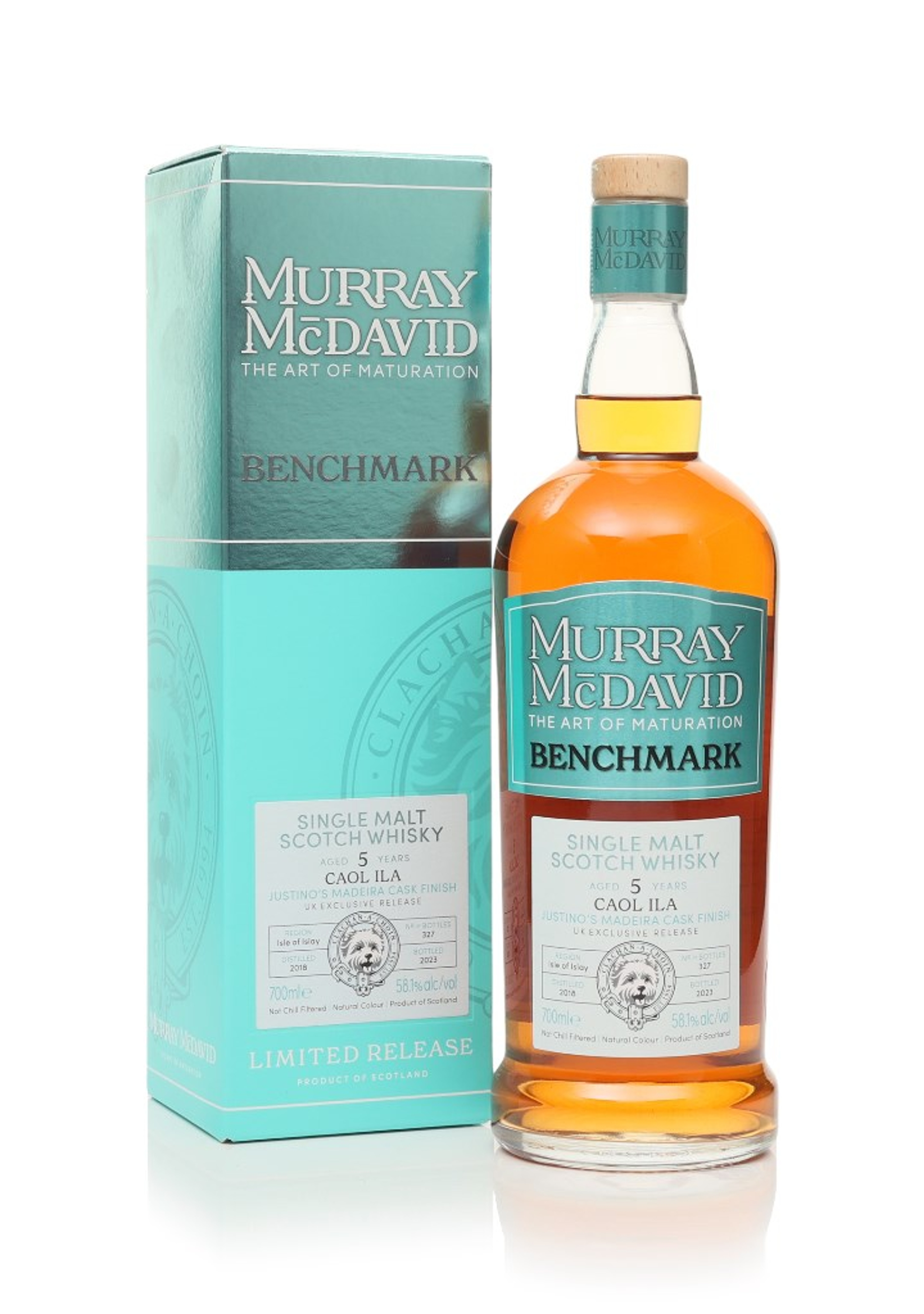 Caol Ila 5 Year Old 2018 Justino's Madeira Cask Finish - Benchmark (Murray McDavid) 70cl