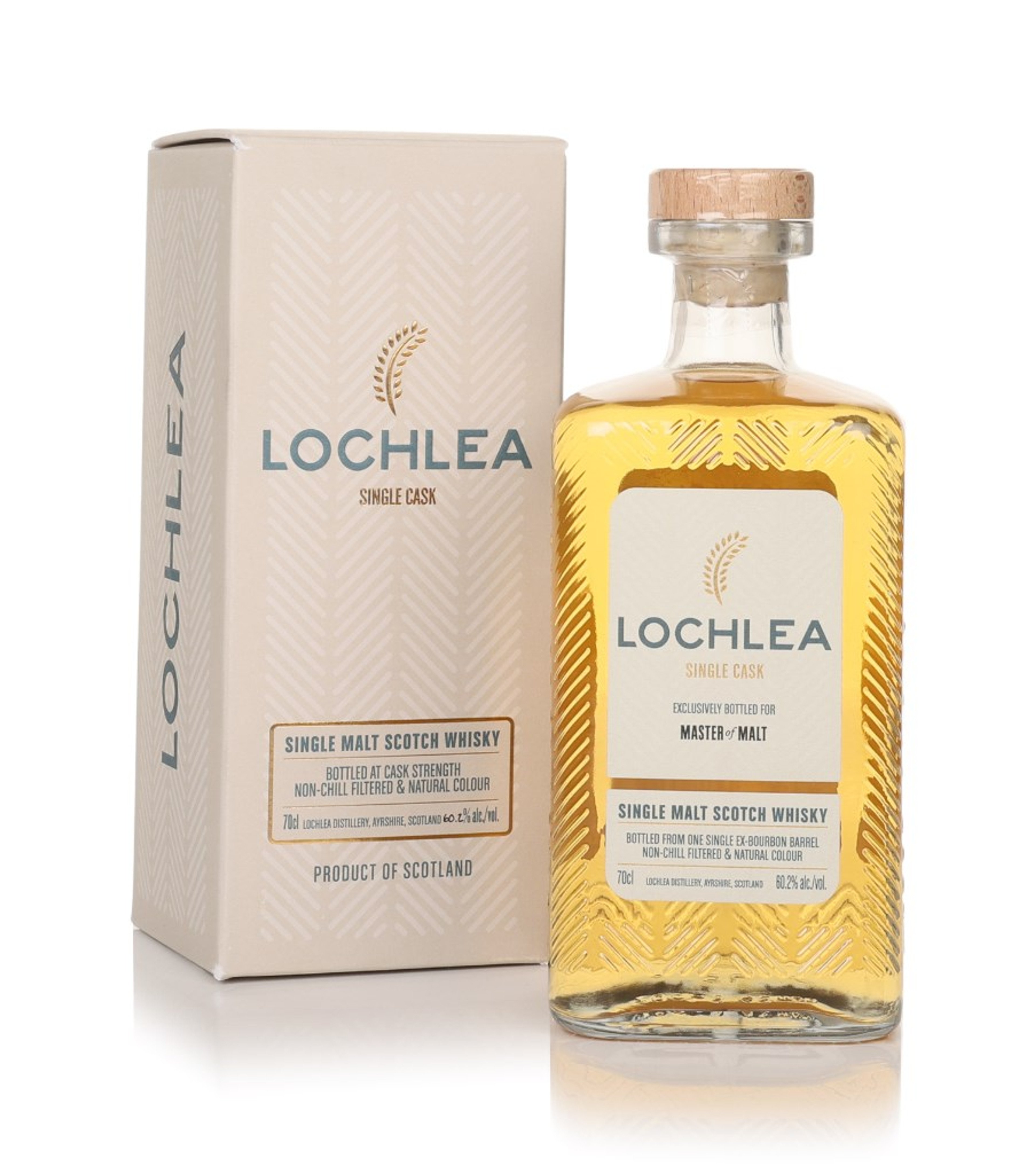 Lochlea Single Cask Ex-Bourbon Barrel (Master of Malt Exclusive) 70cl