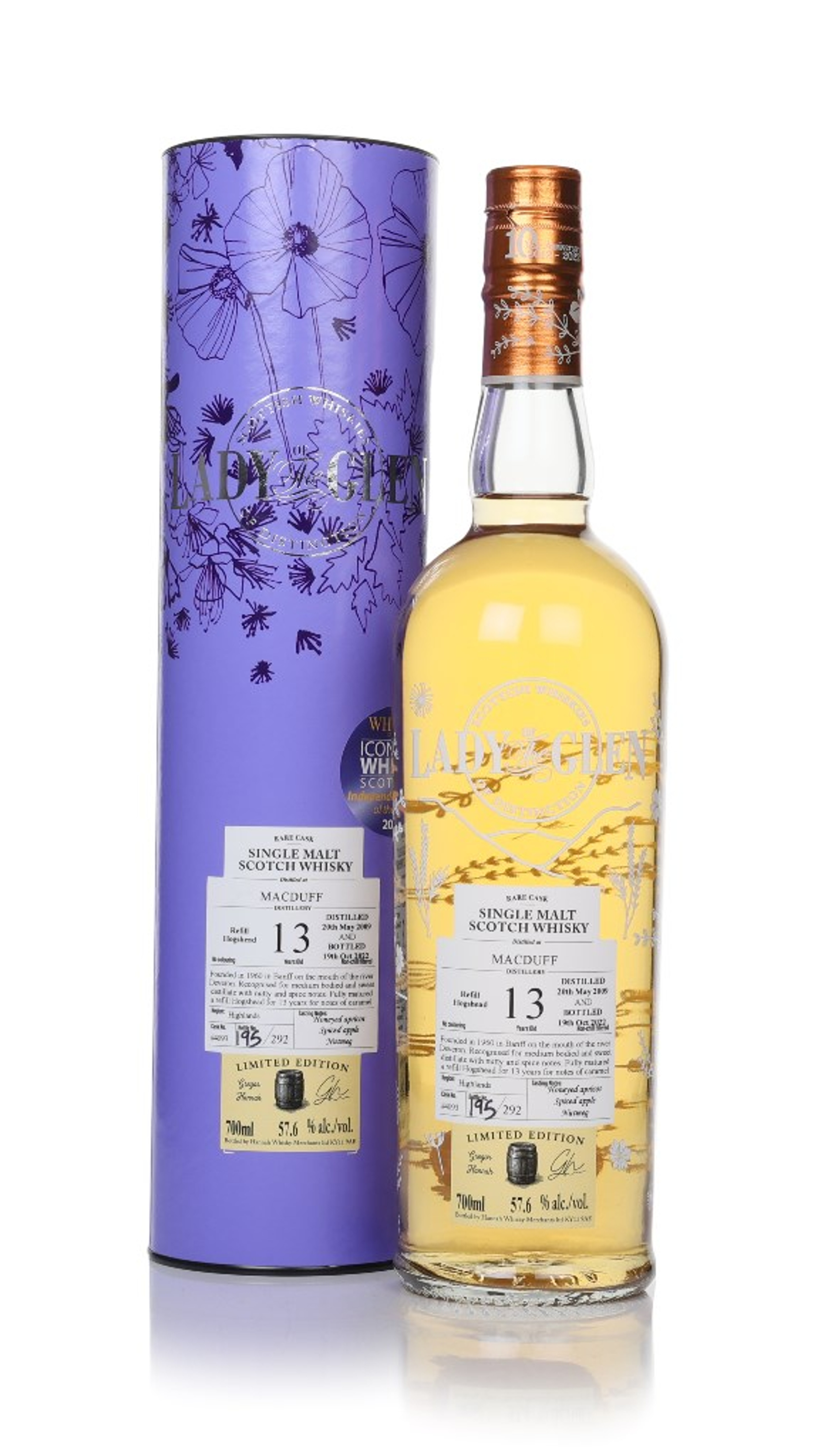 Macduff 13 Year Old 2009 (cask 4093) - Lady of the Glen (Hannah Whisky Merchants) 70cl