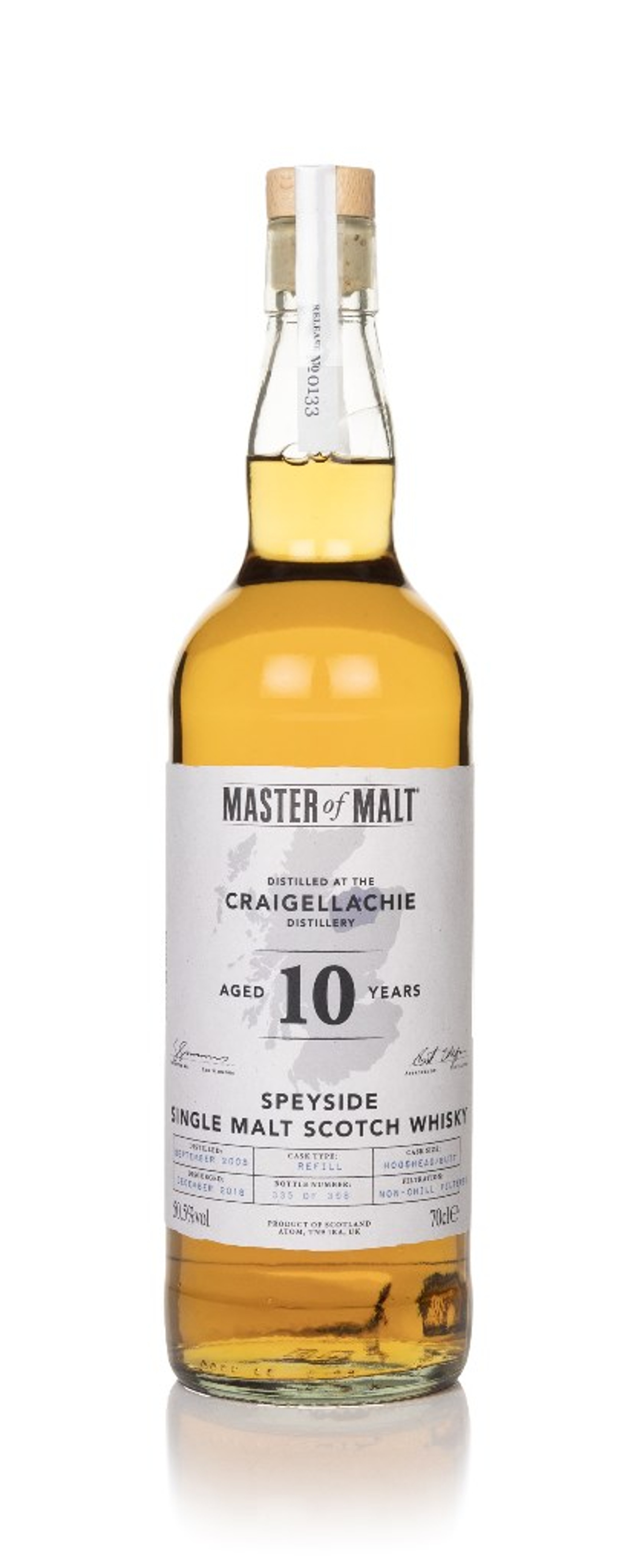 Craigellachie 10 Year Old 2008 (Master of Malt) 70cl
