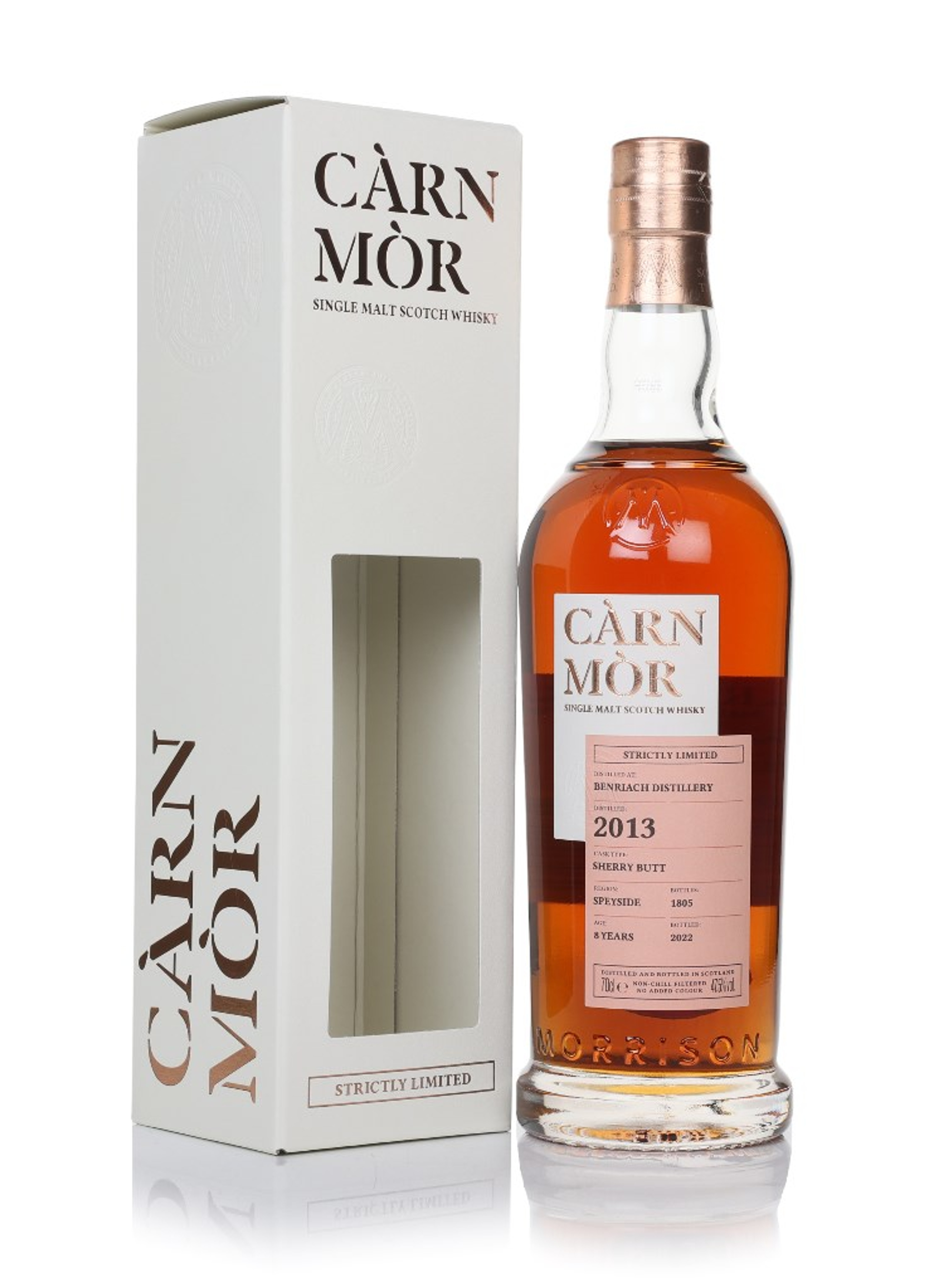 Benriach 8 Year Old 2013 - Strictly Limited (Càrn Mòr) 70cl