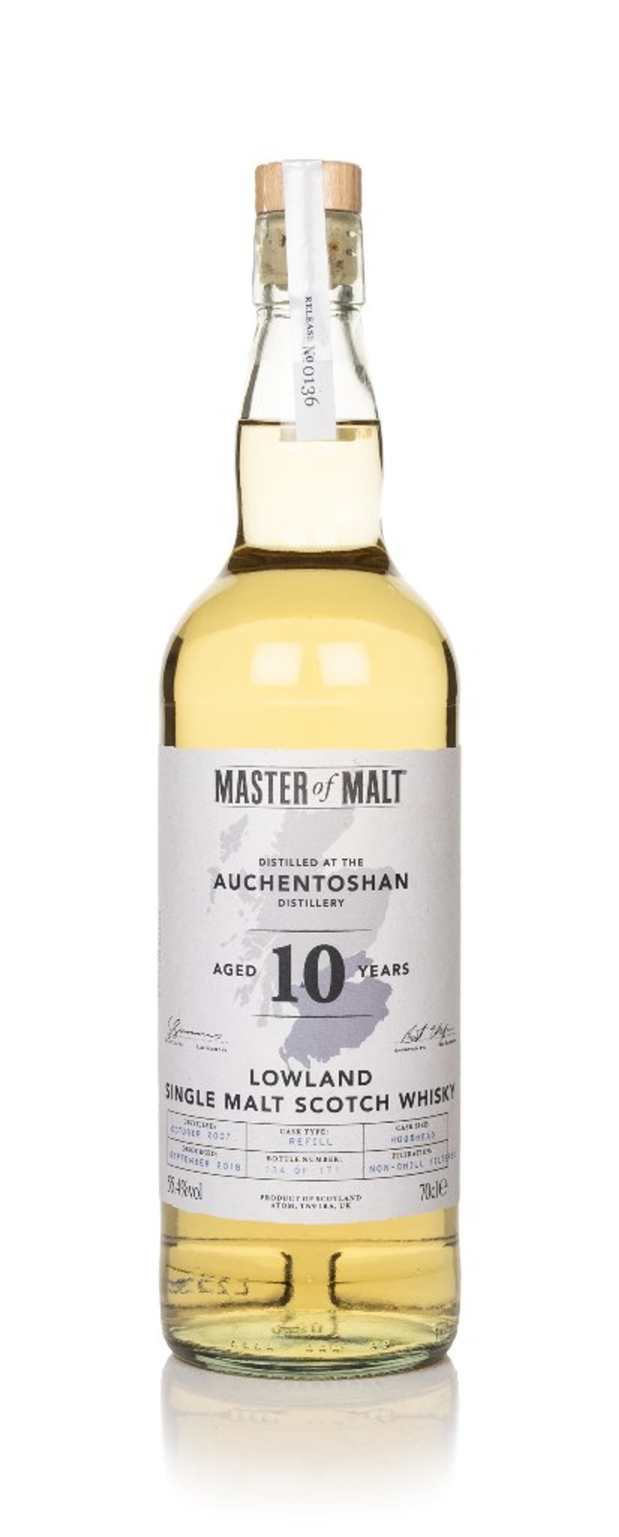 Auchentoshan 10 Year Old 2007 (Master of Malt) 70cl