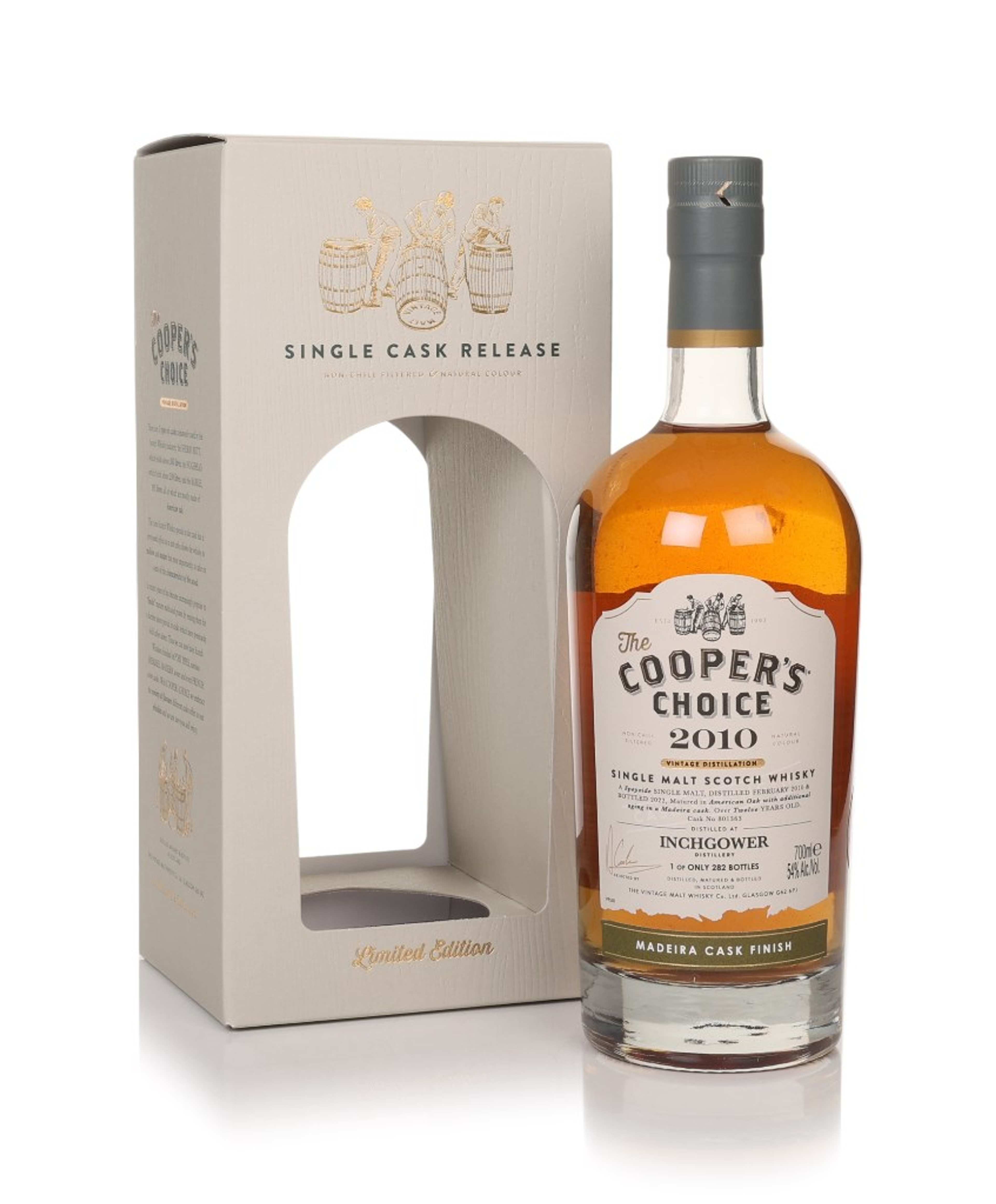 Inchgower 12 Year Old 2010 (cask 801363) - The Cooper's Choice (The Vintage Malt Whisky Co.) 70cl