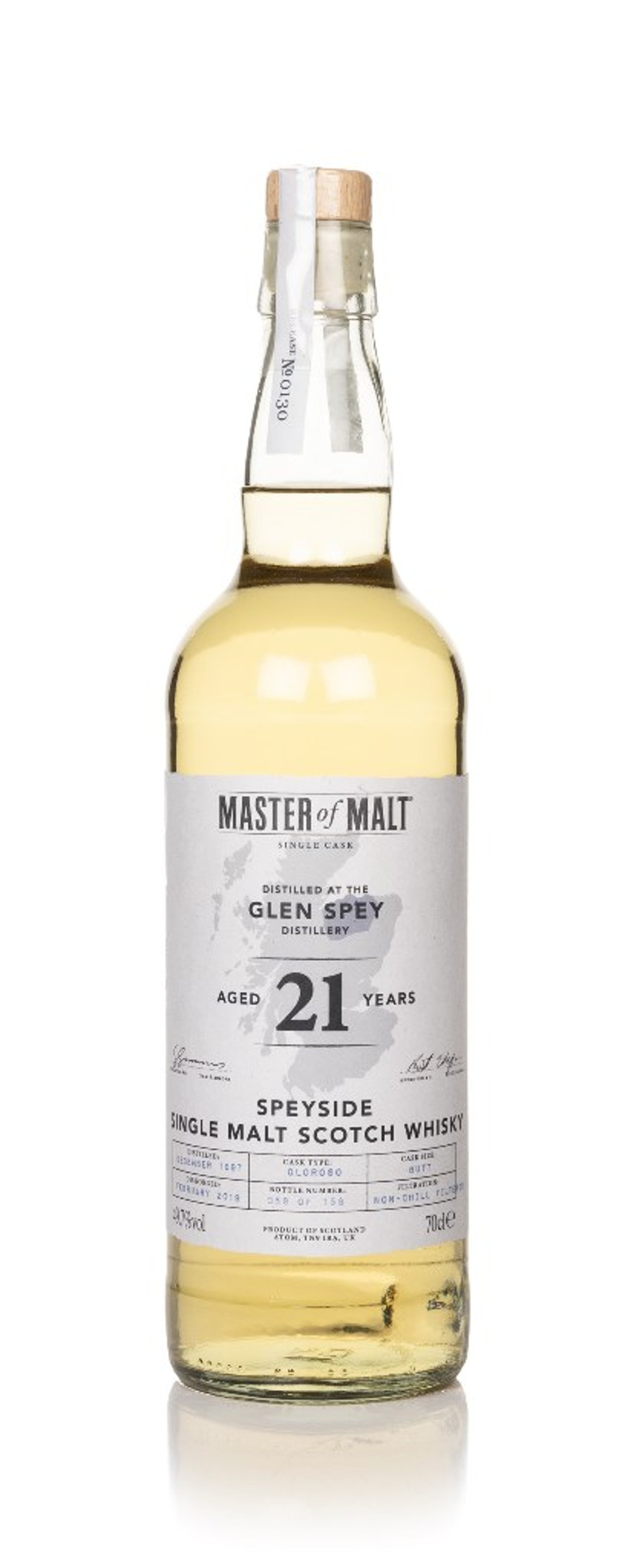 Glen Spey 21 Year Old 1997 Single Cask (Master of Malt) 70cl