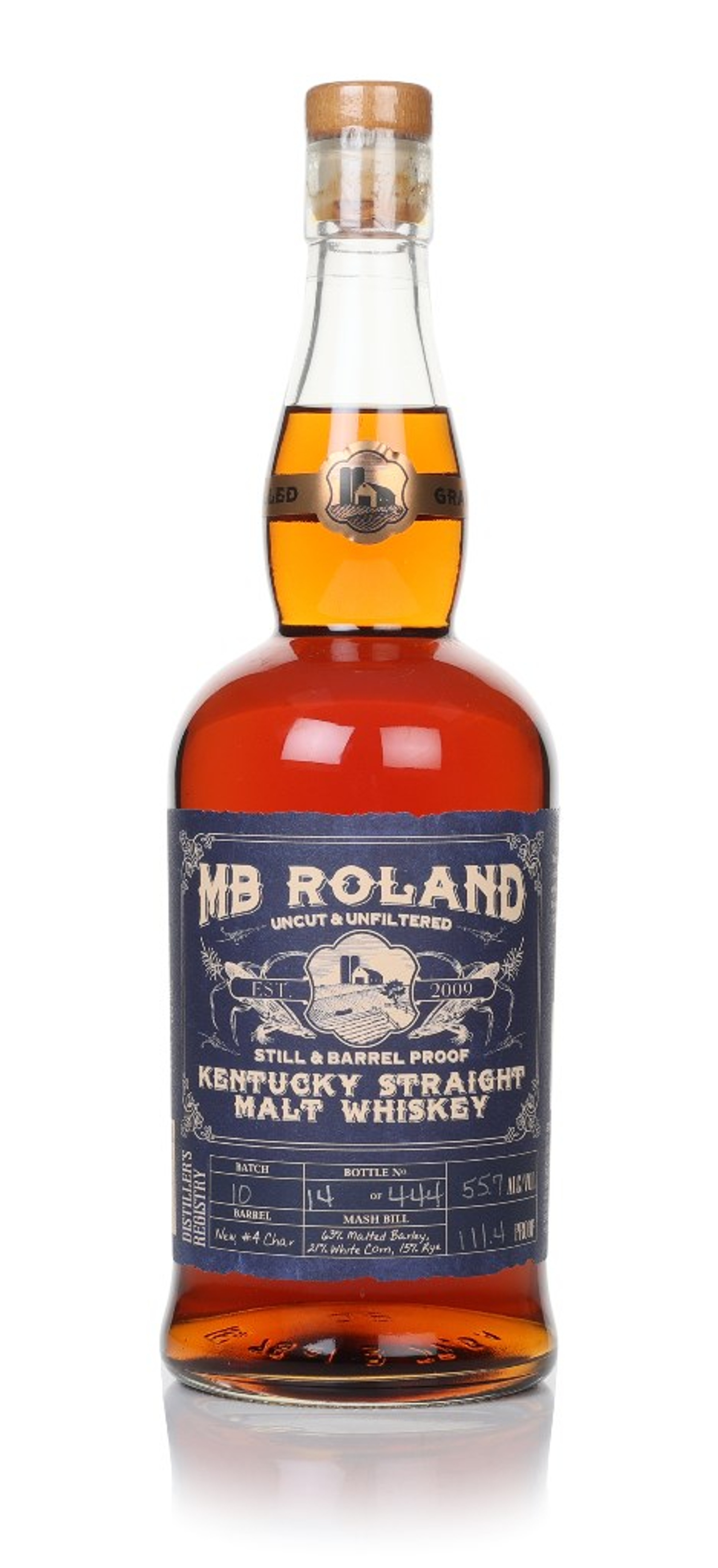 MB Roland Straight Malt Whiskey (55.7%) 70cl