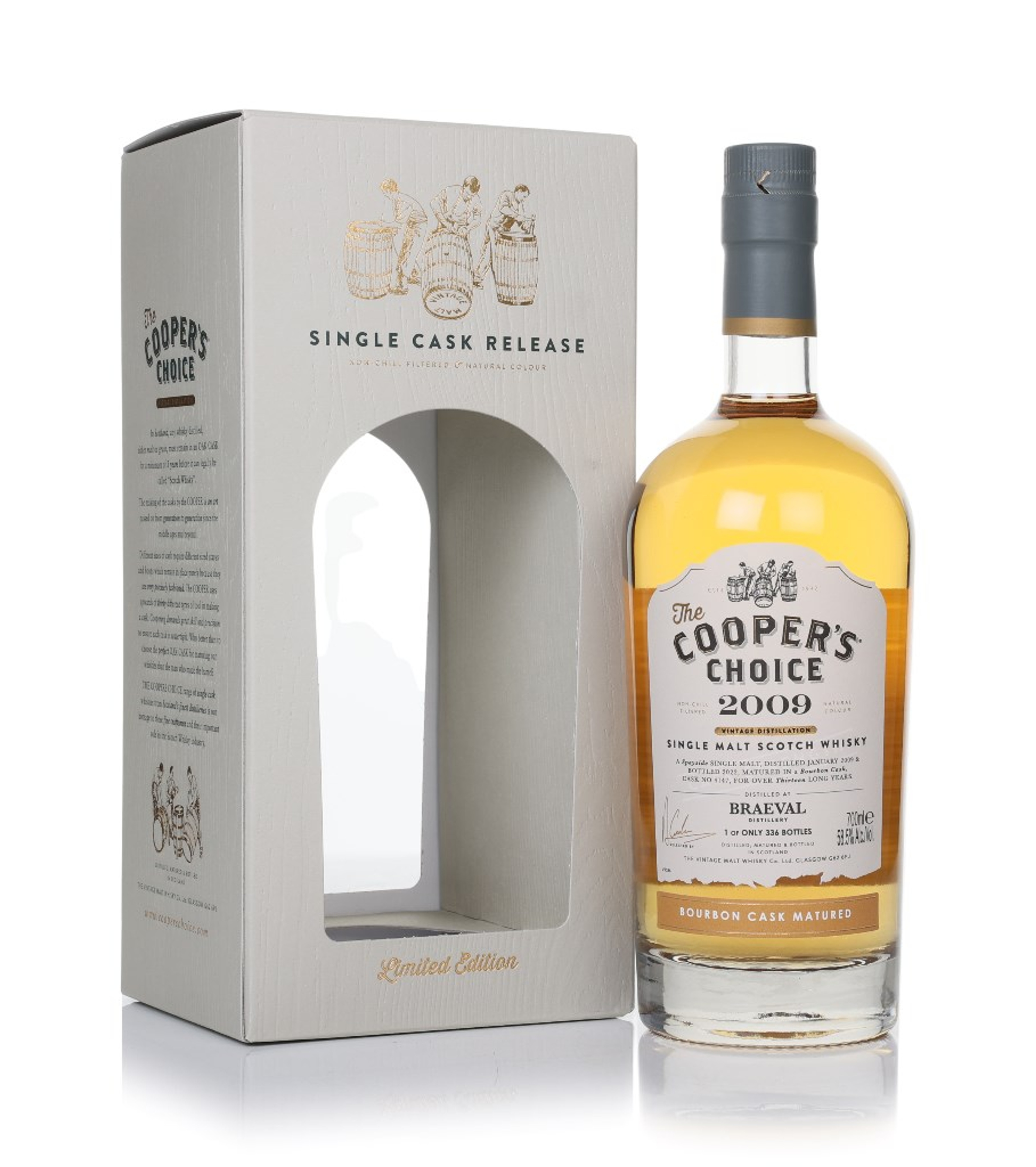 Braeval 13 Year Old 2009 (cask 4147) - The Cooper's Choice (The Vintage Malt Whisky Co.) 70cl