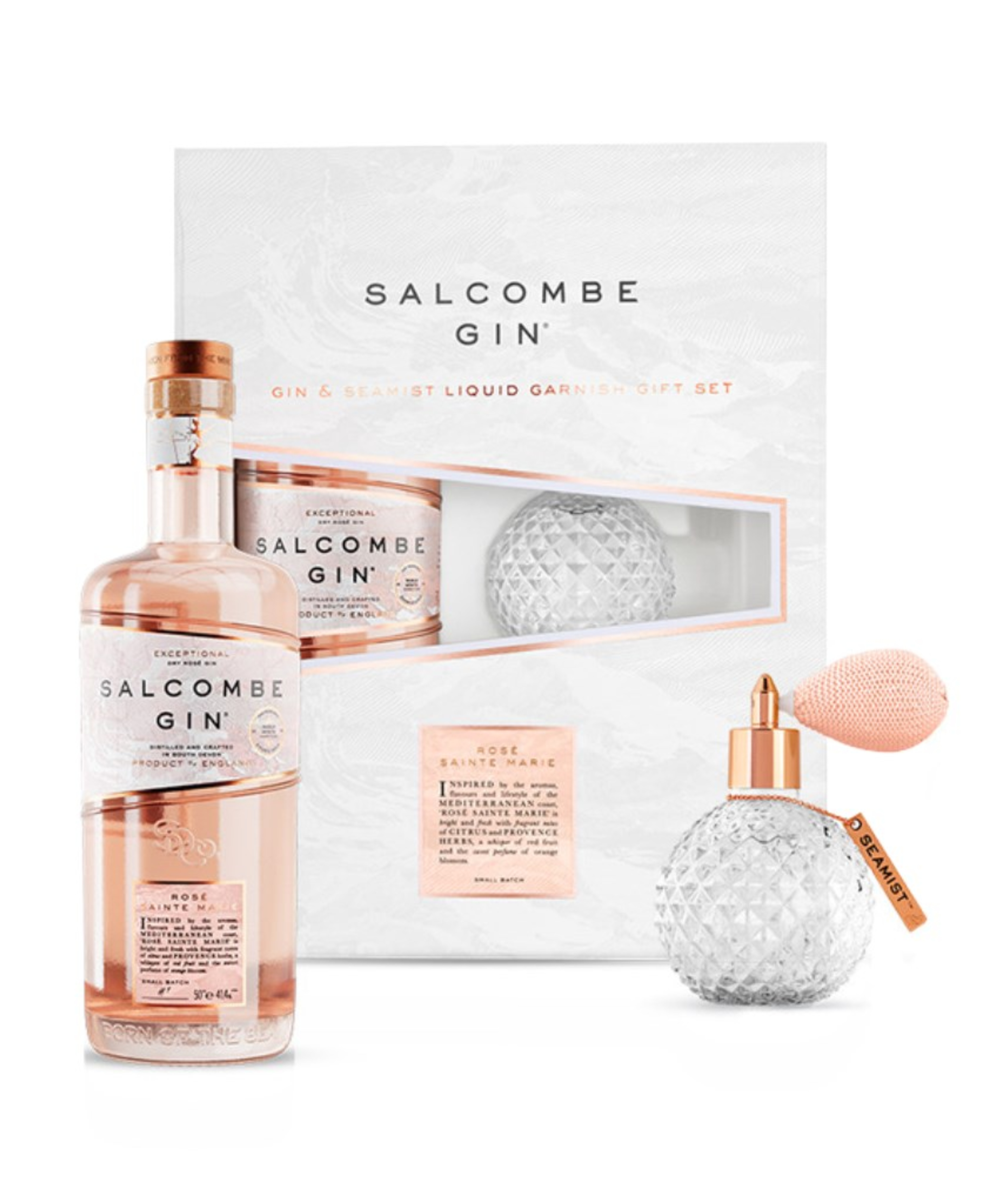 Salcombe Gin & Seamist Liquid Garnish Gift Set - Rosé Sainte Marie 60cl