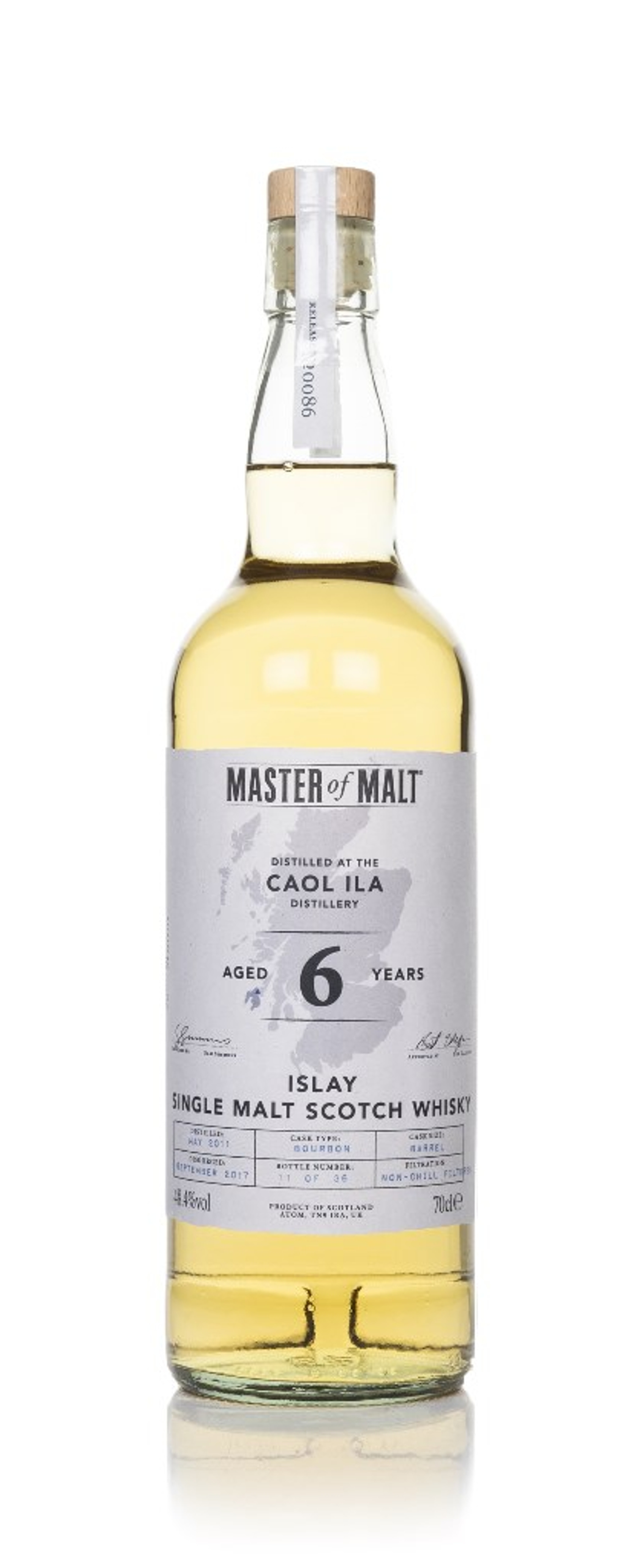 Caol Ila 6 Year Old 2011 (Master of Malt) 70cl