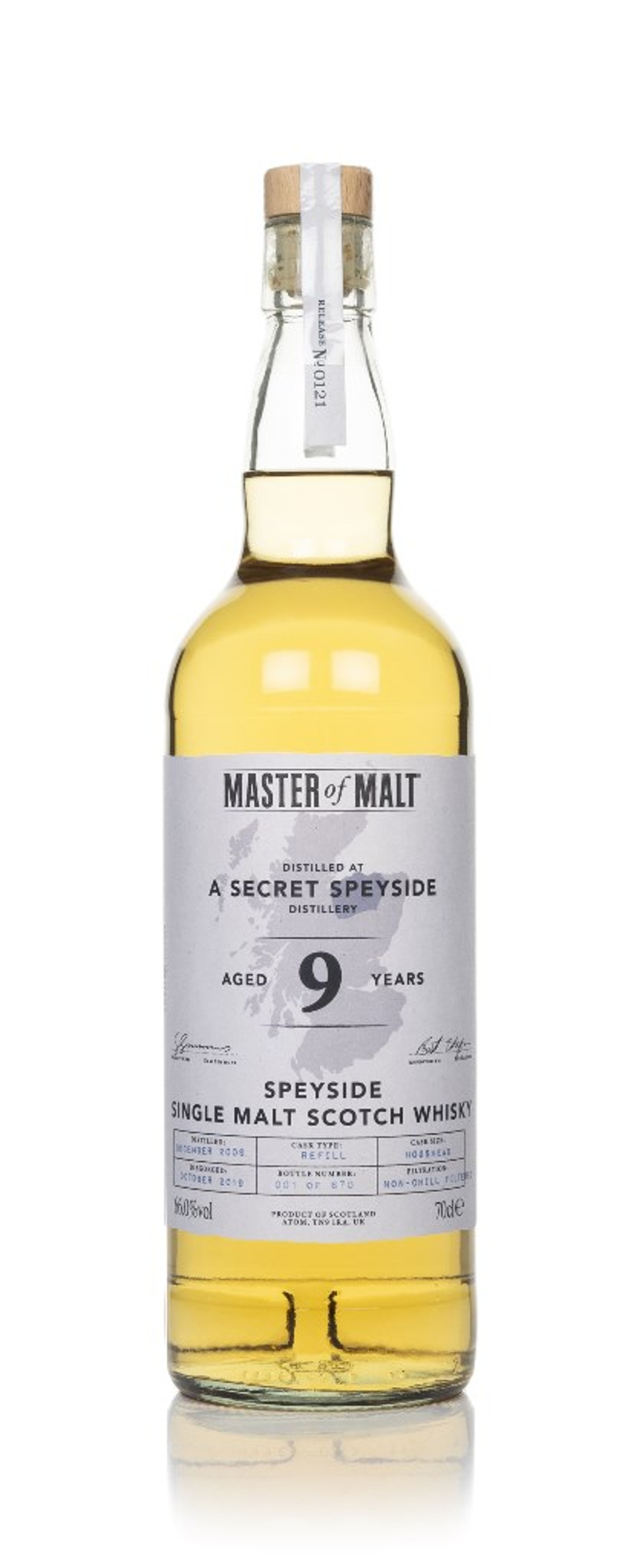 A Secret Speyside 9 Year Old 2009 (Master of Malt) 70cl