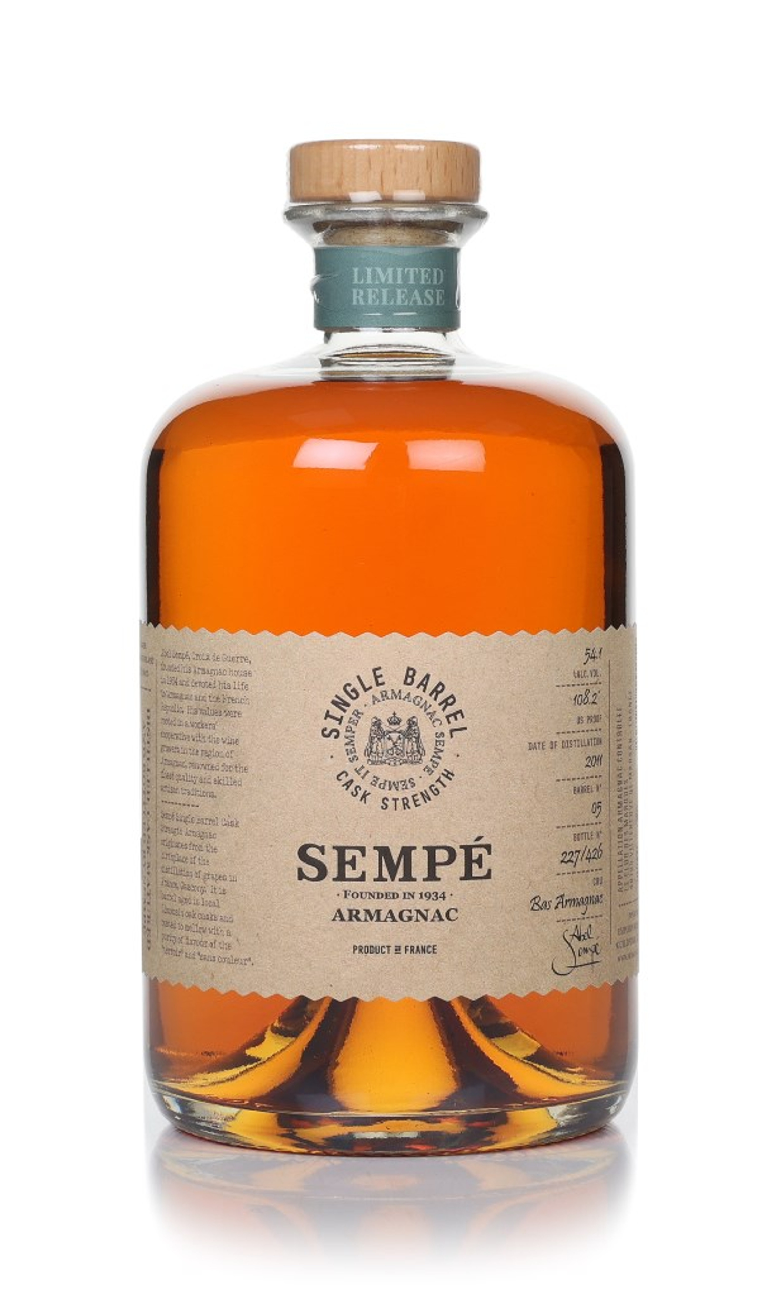 Sempé Single Barrel Cask Strength Bas Armagnac 2011 70cl