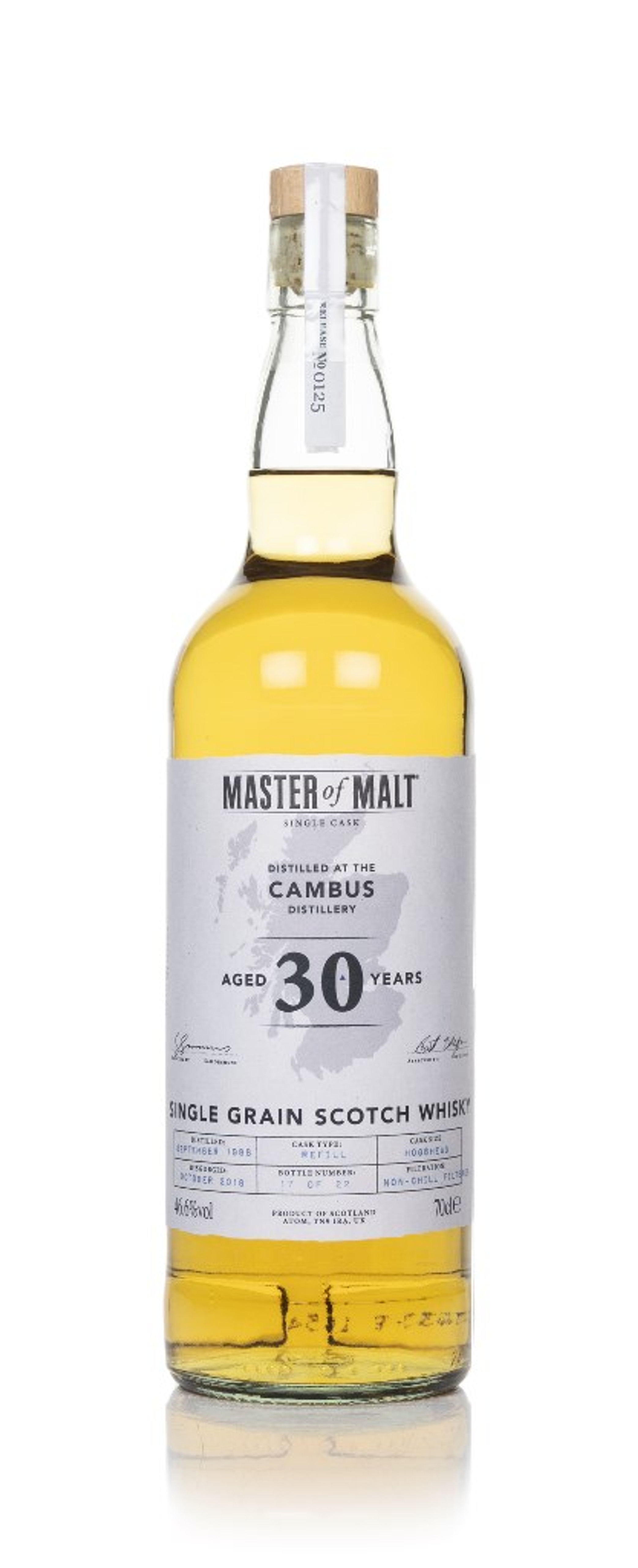 Cambus 30 Year Old 1988 Single Cask (Master of Malt) 70cl