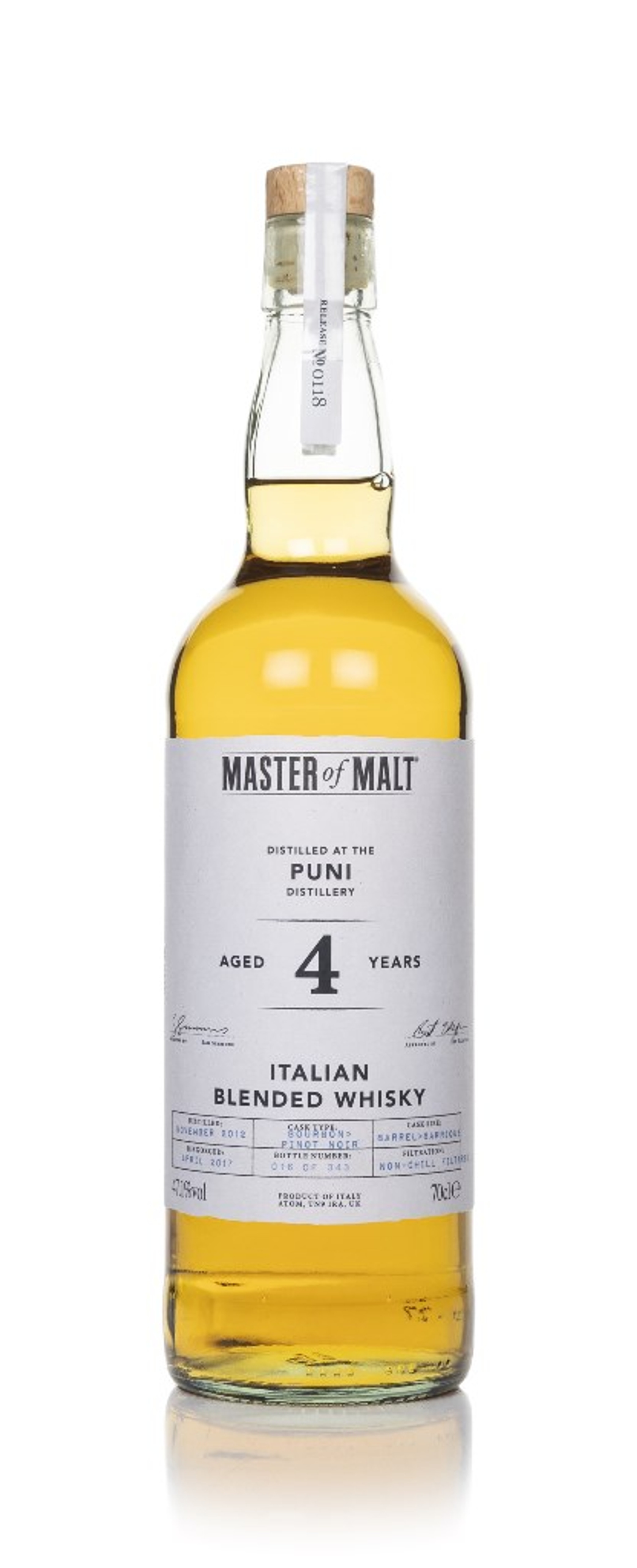 PUNI 4 Year Old 2012 (Master of Malt) 70cl