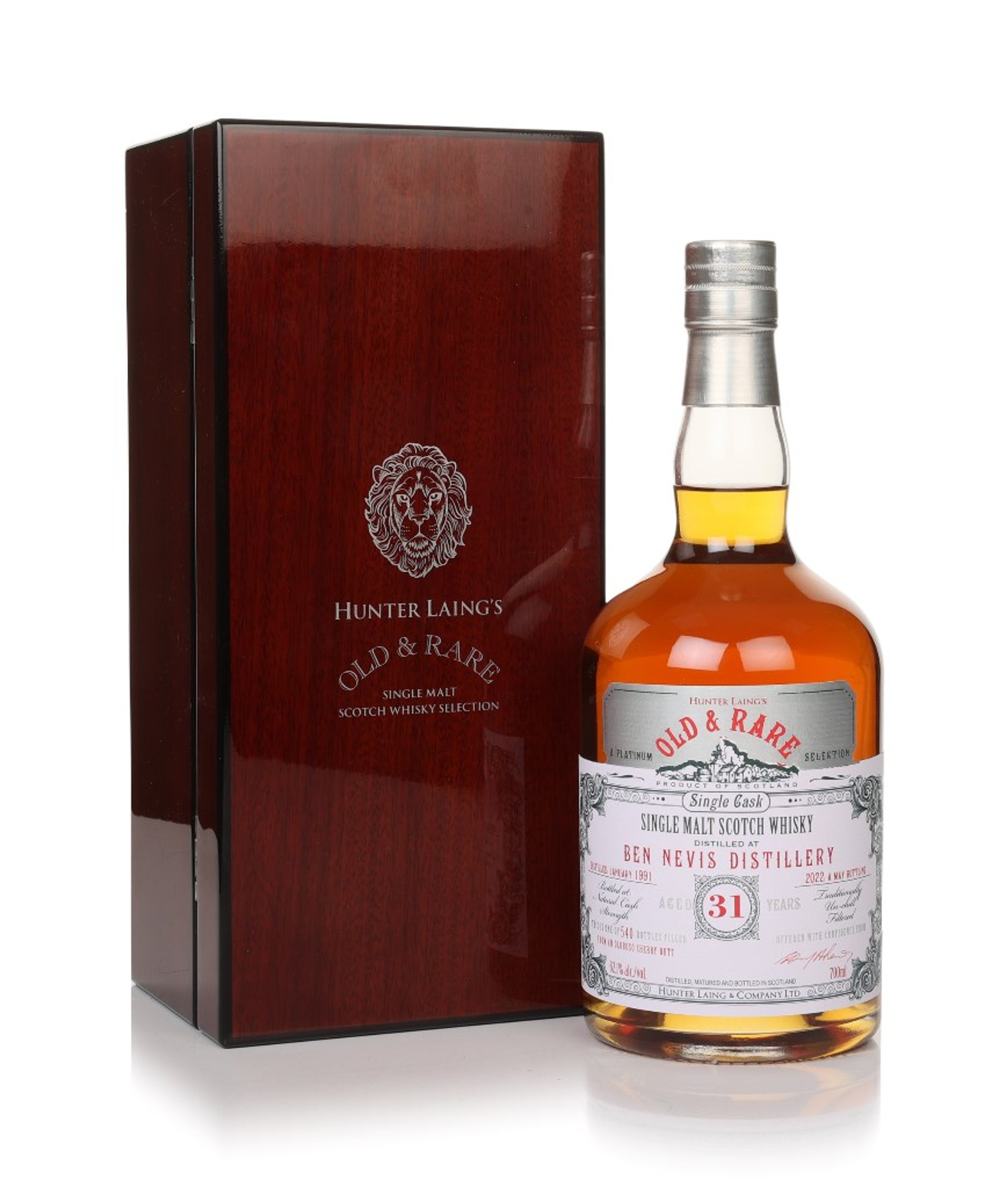 Ben Nevis 31 Year Old 1991 - Old & Rare Platinum (Hunter Laing) 70cl