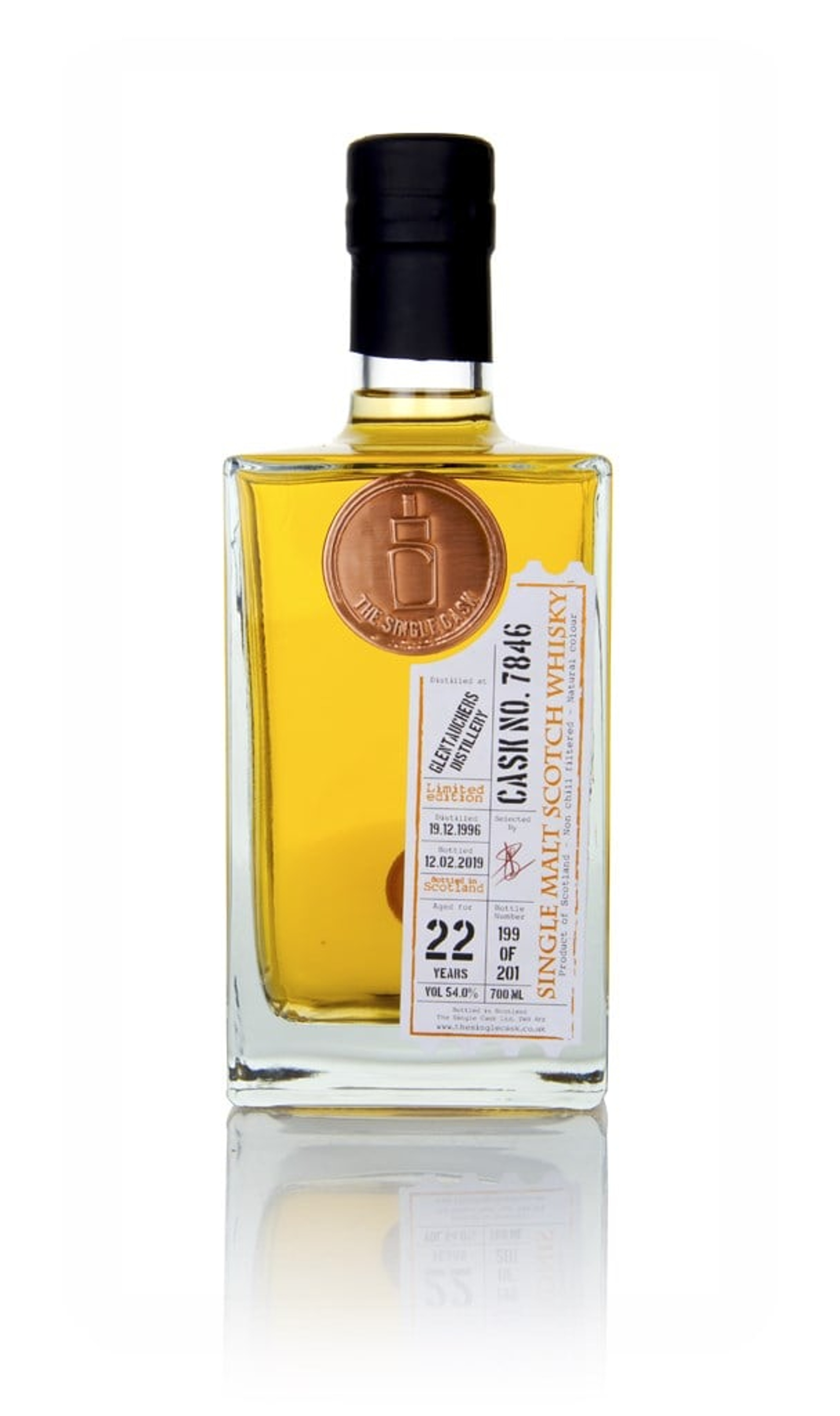 Glentauchers 22 Year Old 1996 (cask 7846) - The Single Cask  70cl