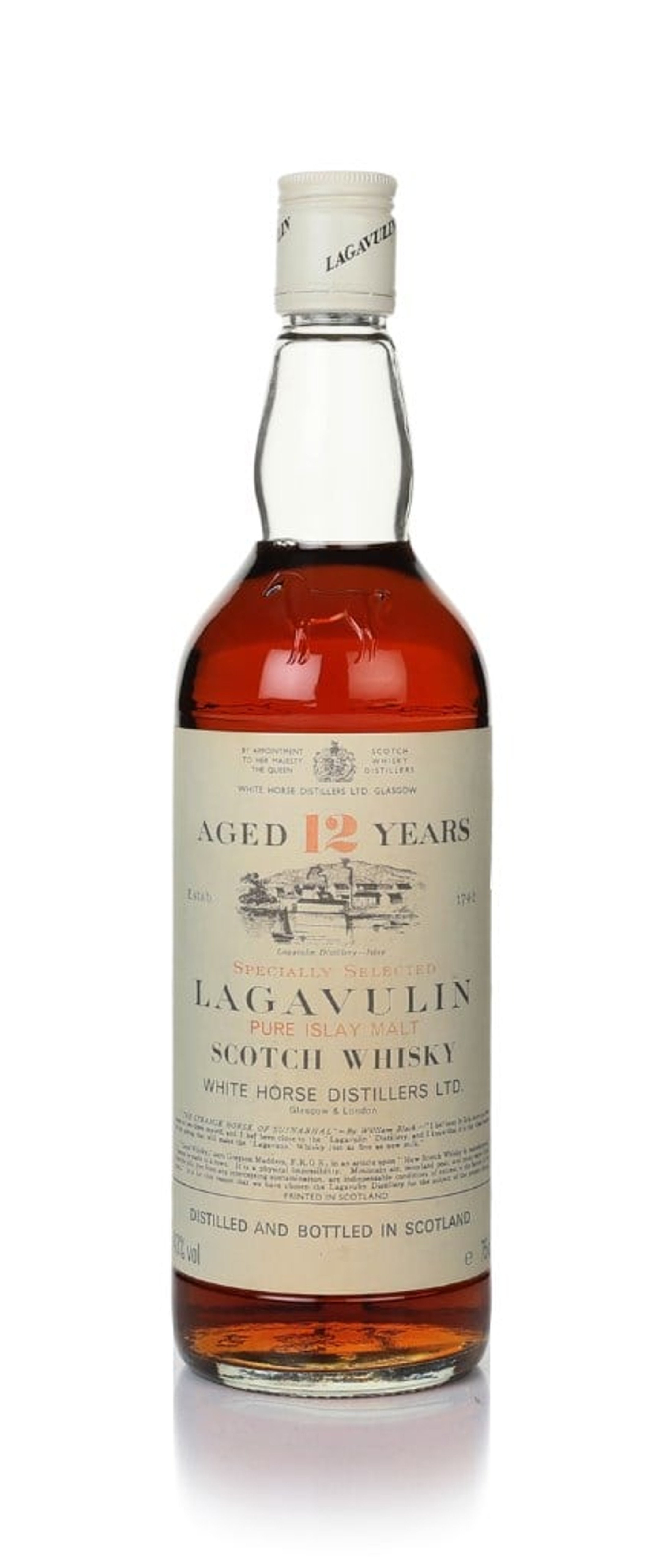 Lagavulin 12 Year Old (White Horse Distillers) - 1980s 75cl